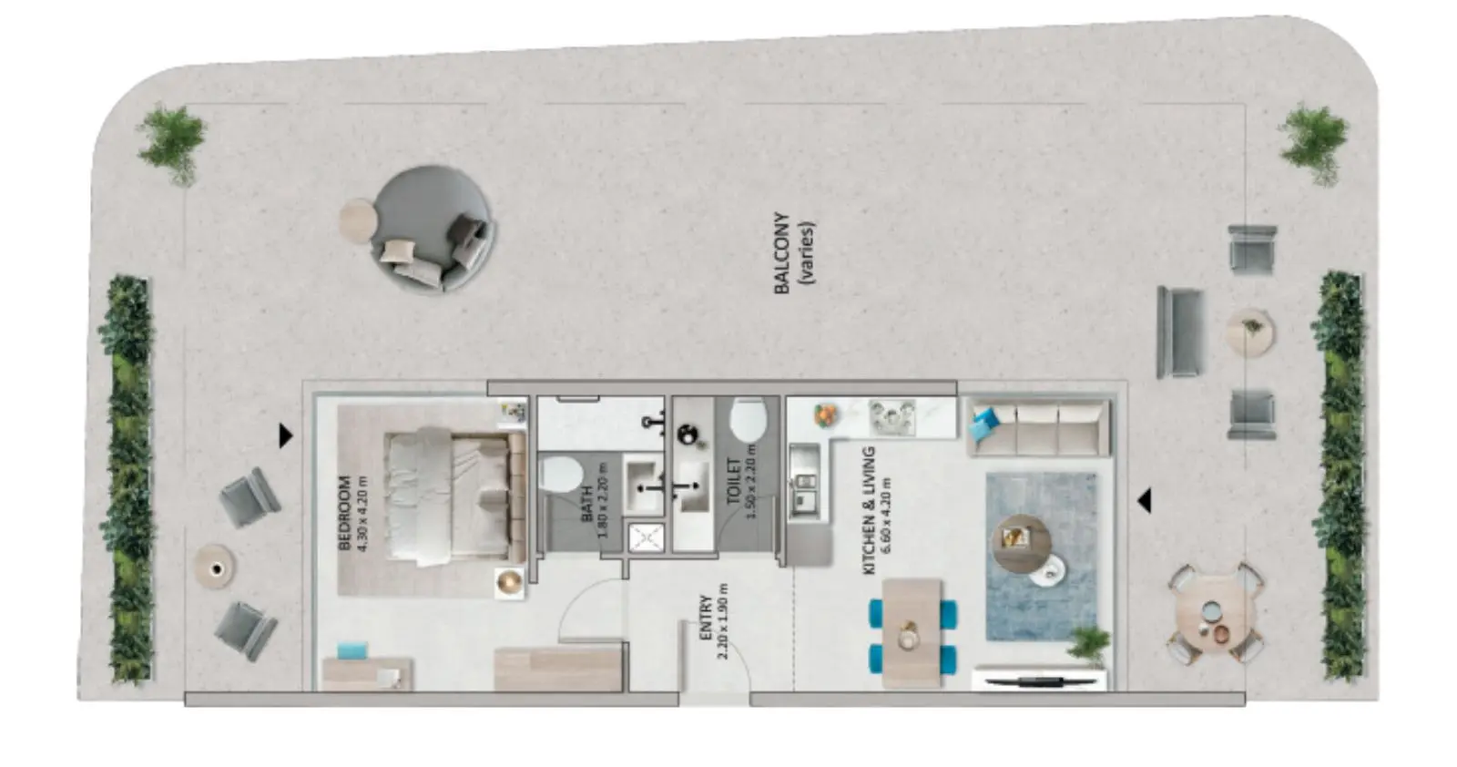 Type B floor plan