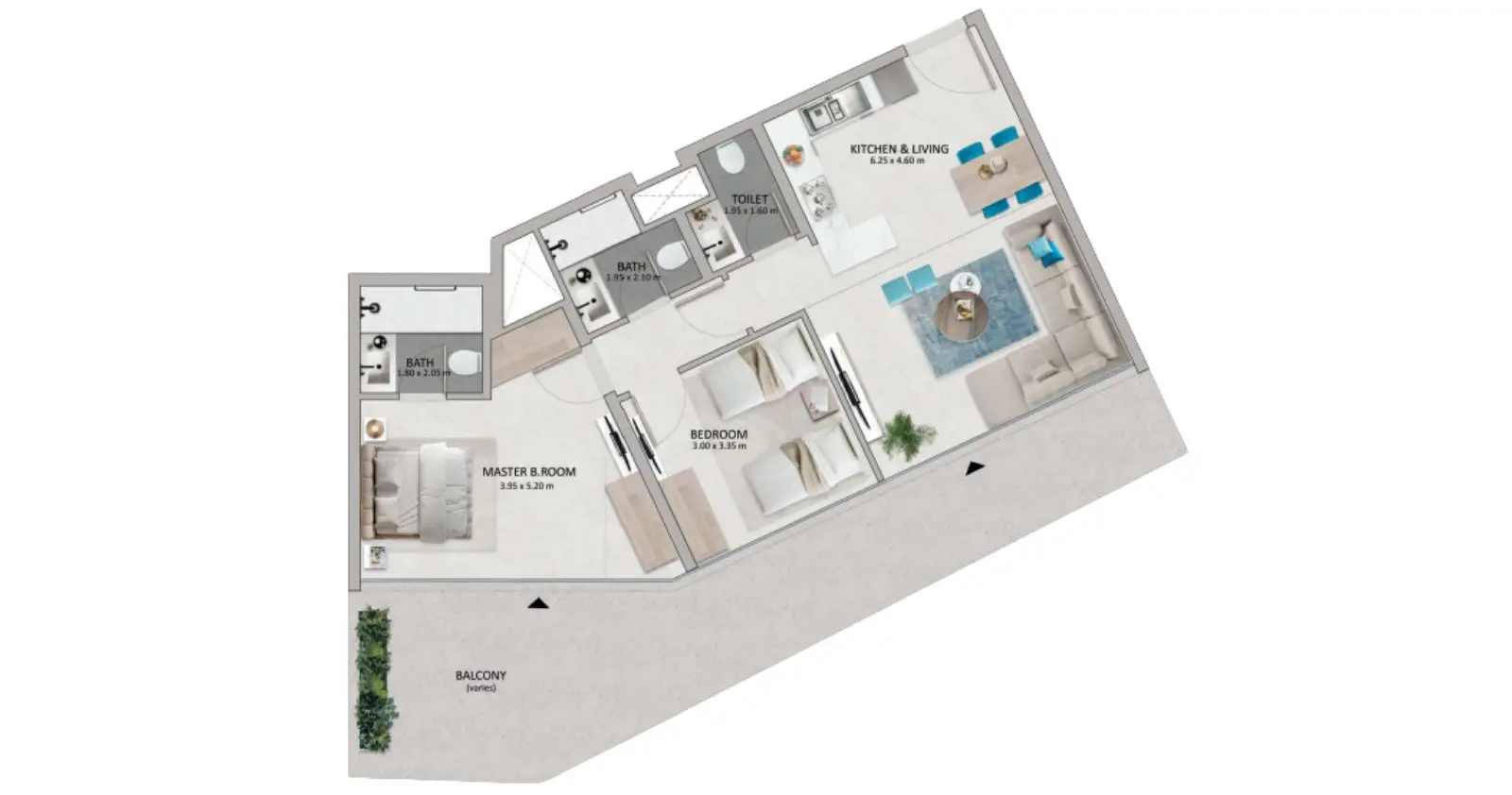 Type B floor plan