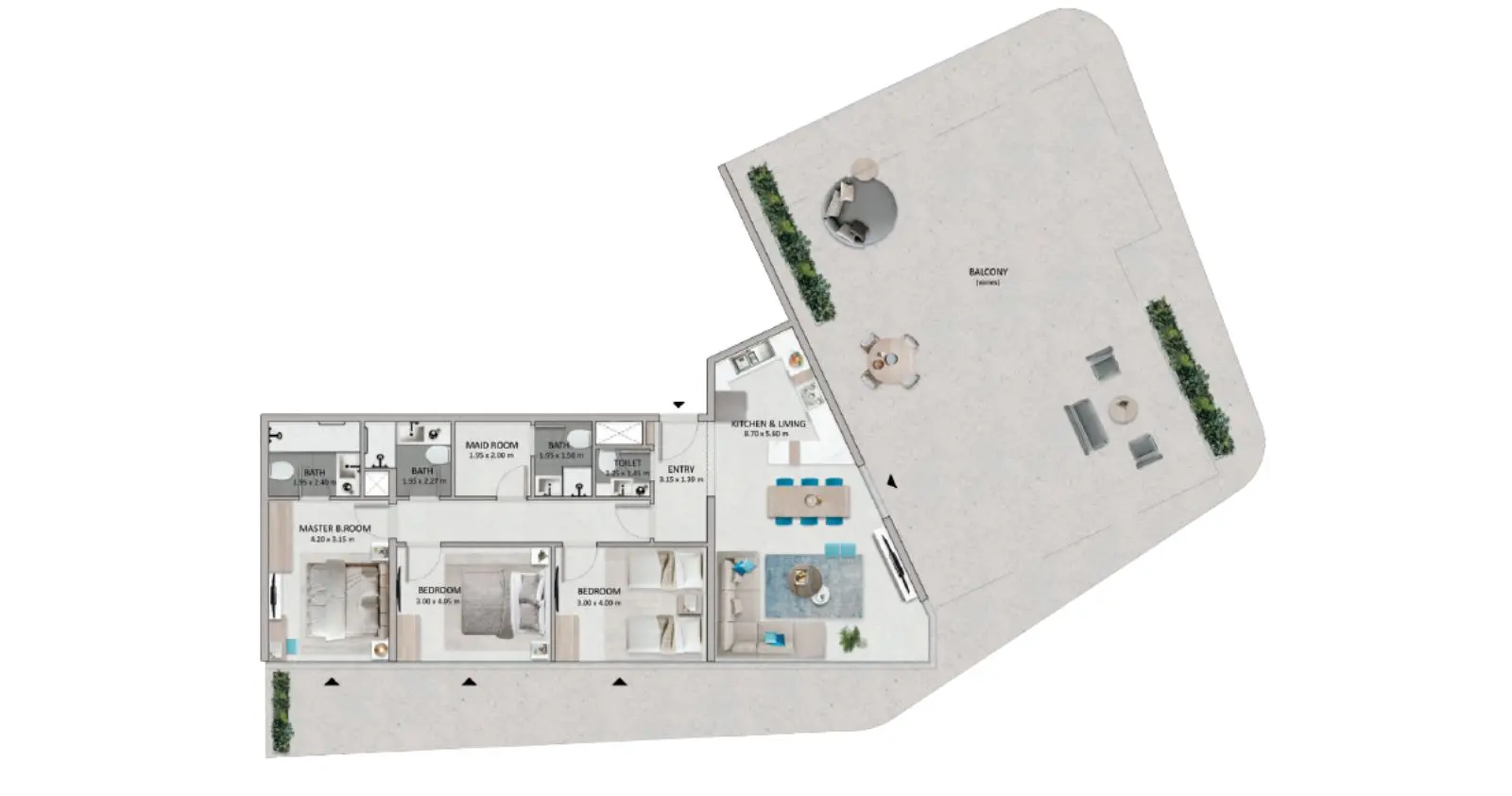 Type B floor plan