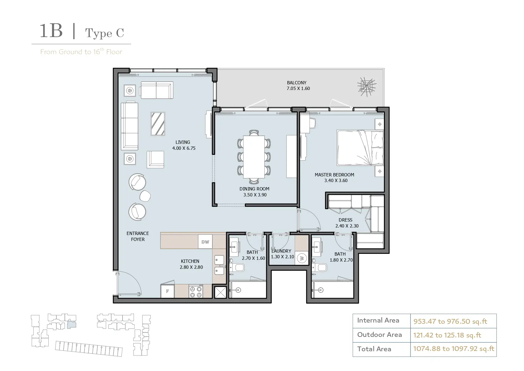 Type C floor plan