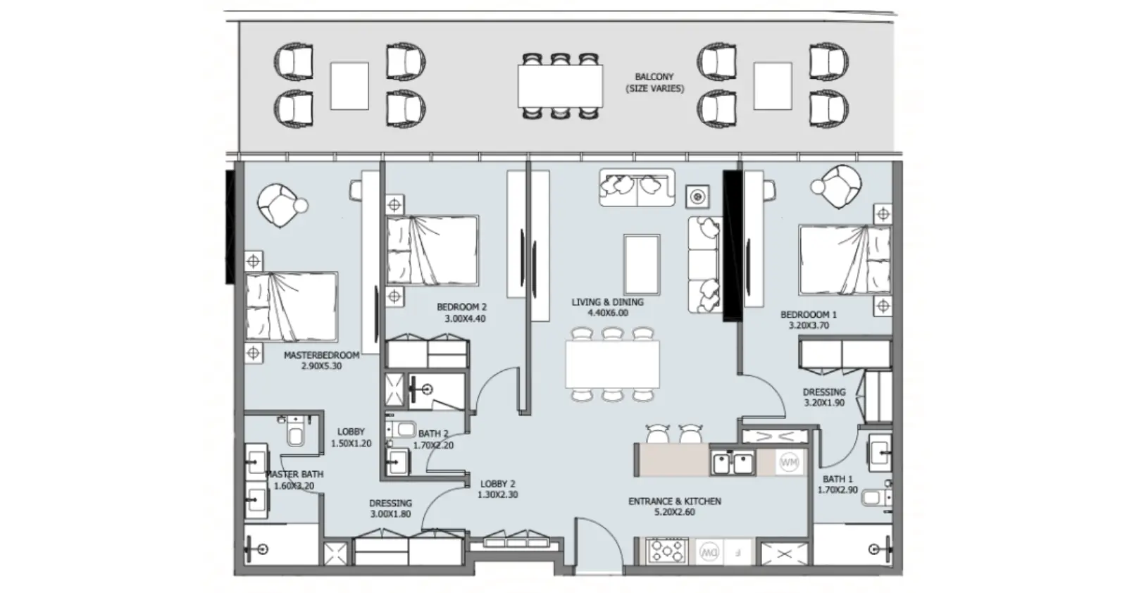 Type 1 floor plan