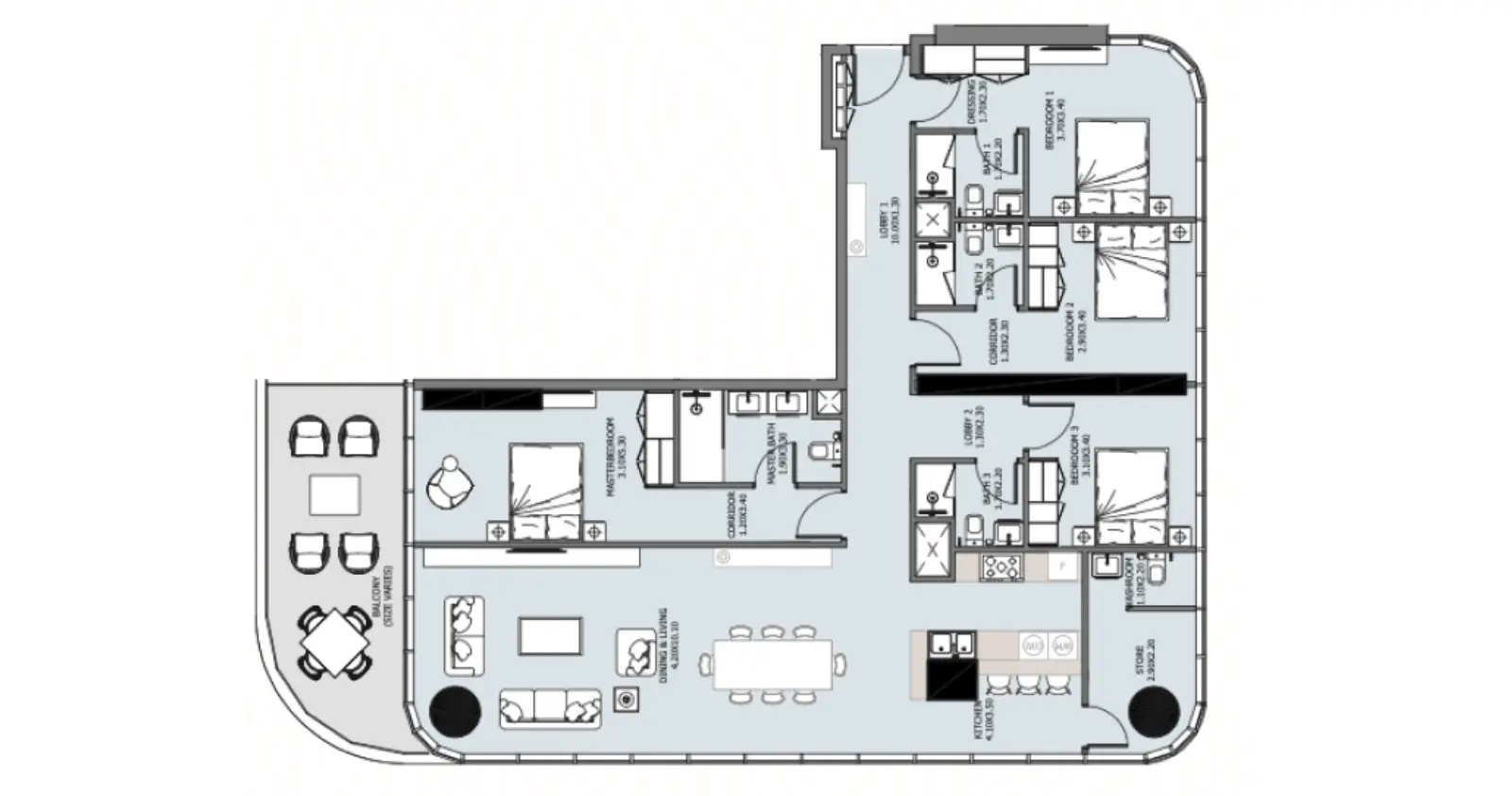 Type 2 floor plan