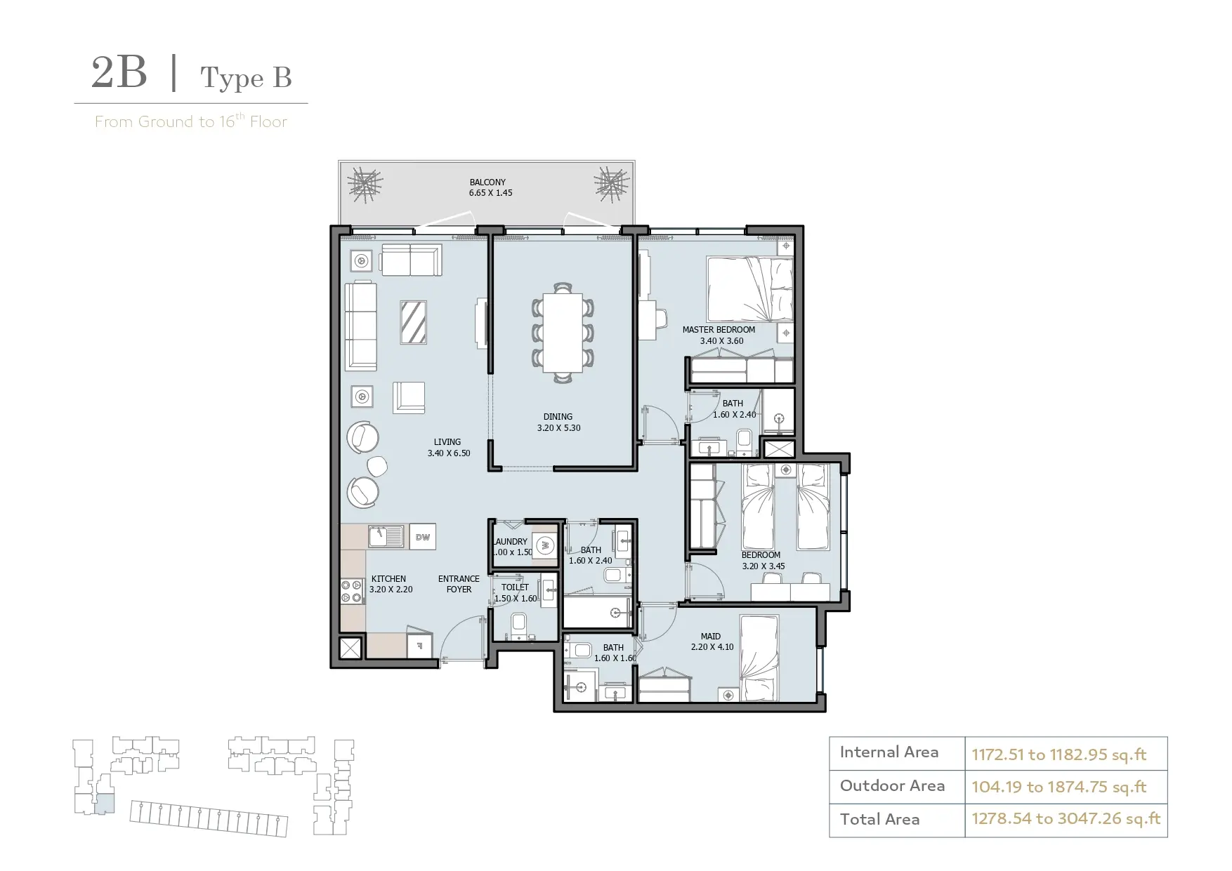 Type B floor plan