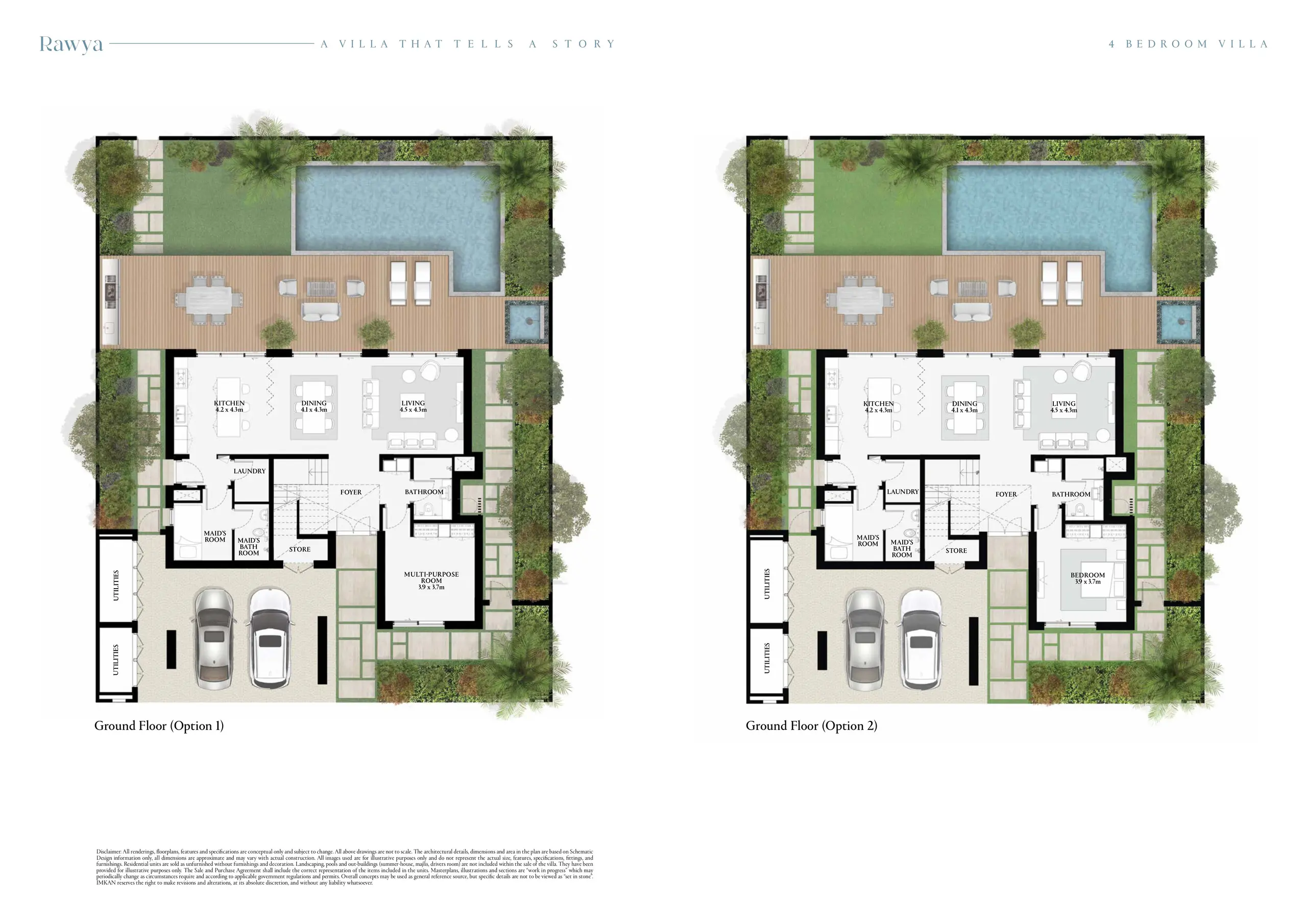 4 Bedroom Rawya Villa floor plan