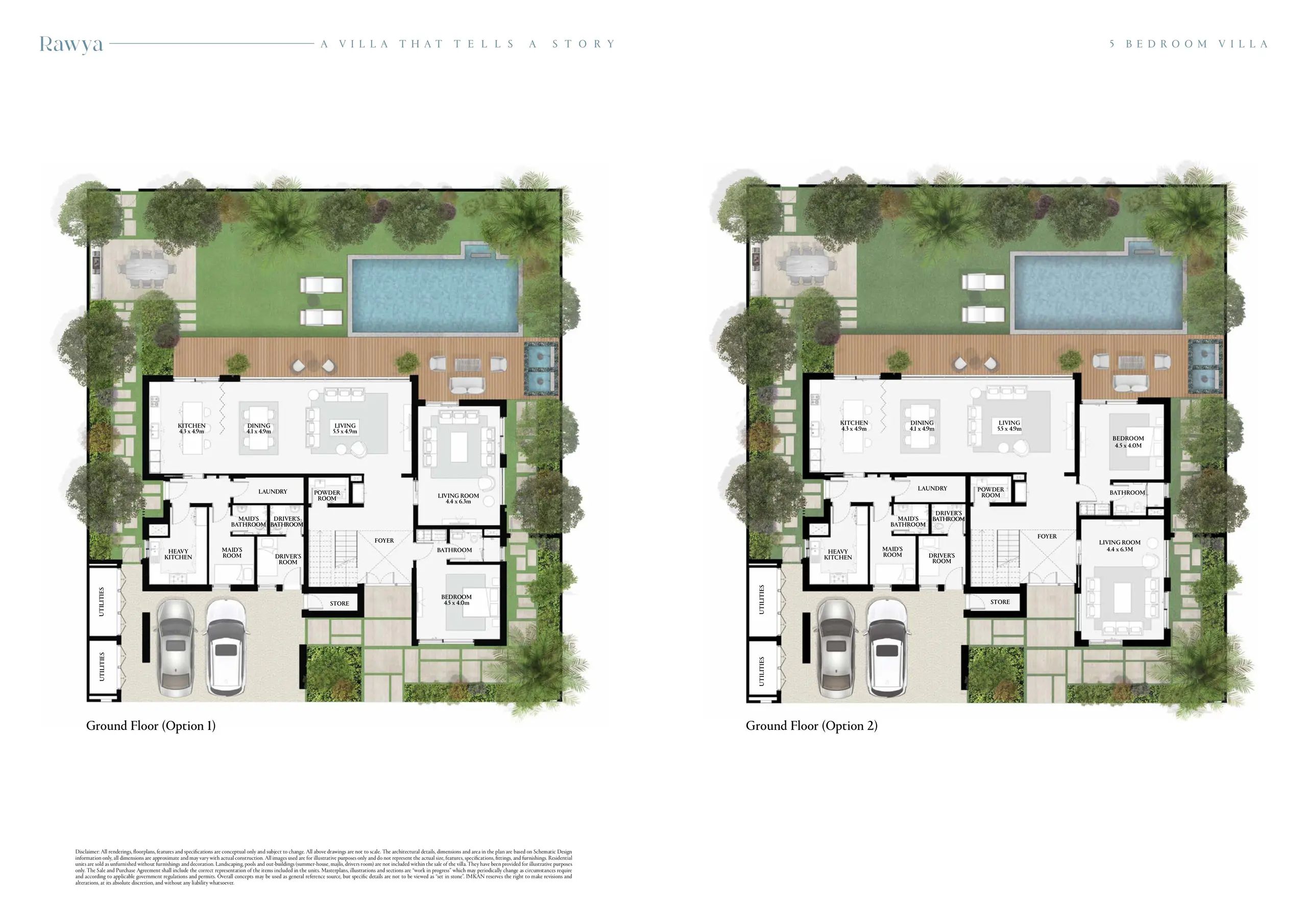 5 Bedroom Rawya Villa floor plan