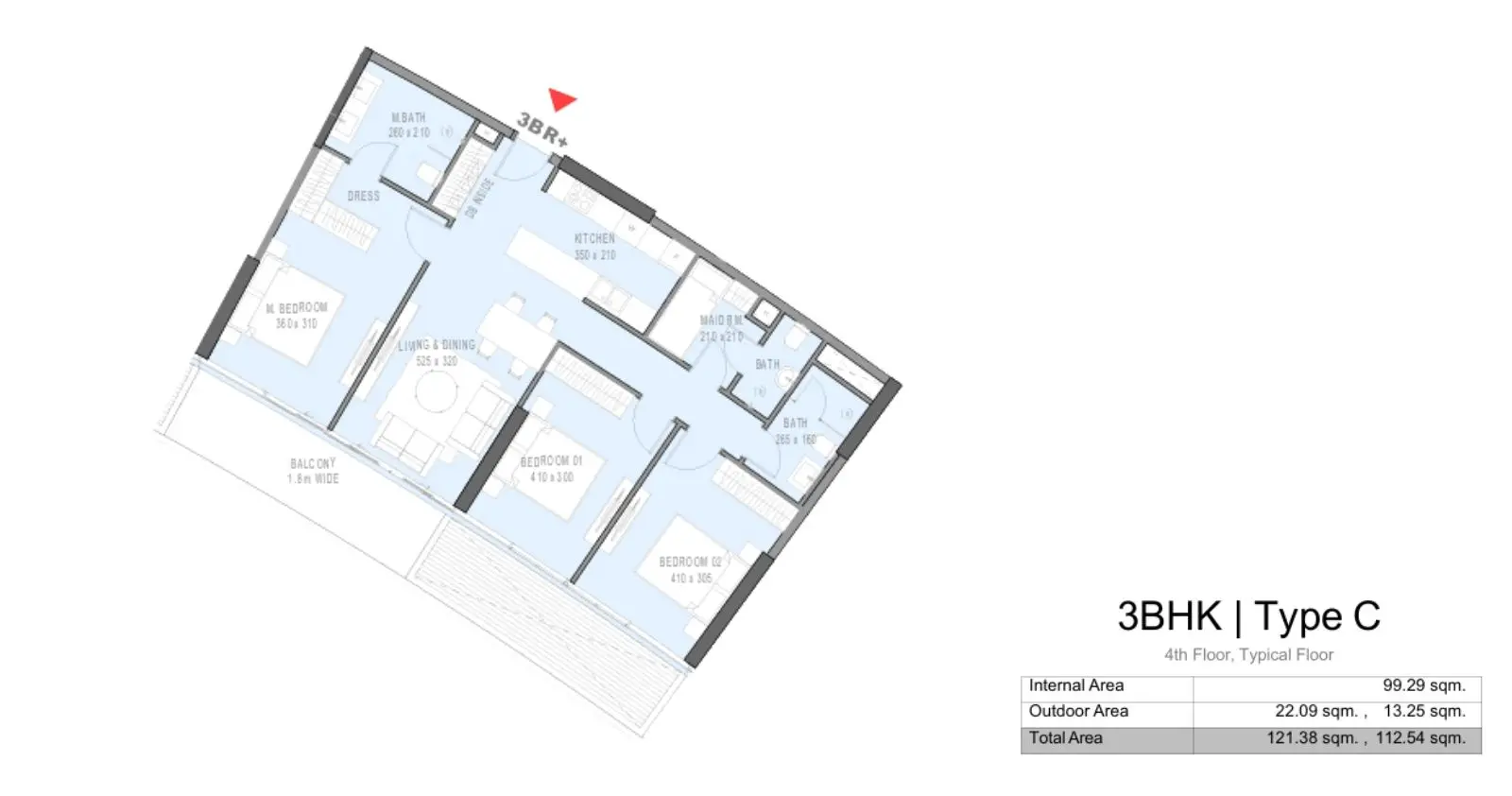 Type C floor plan