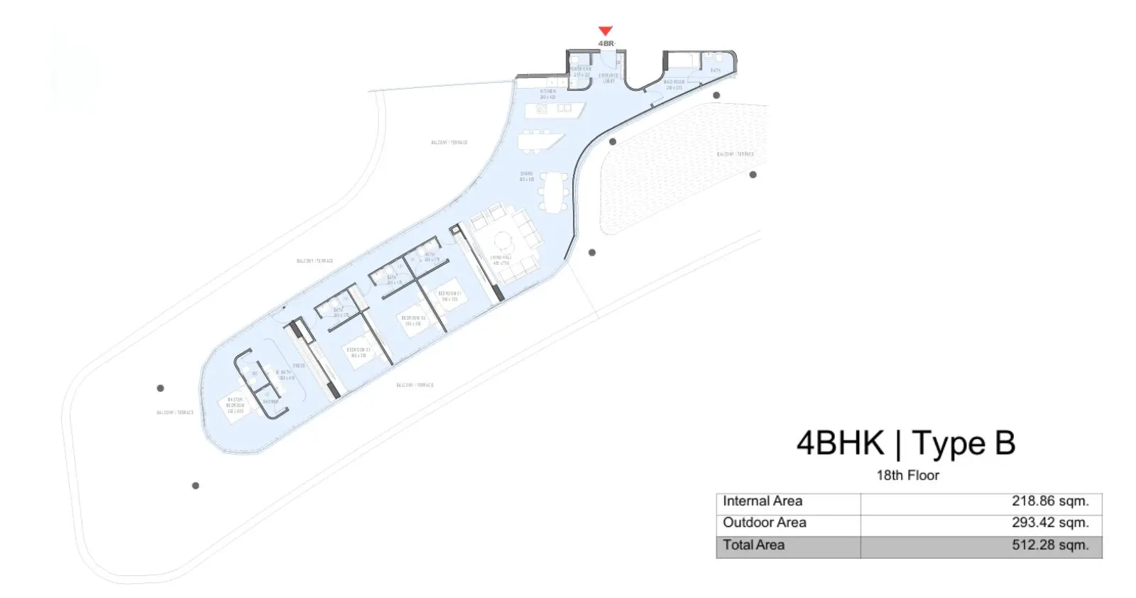 Type B floor plan