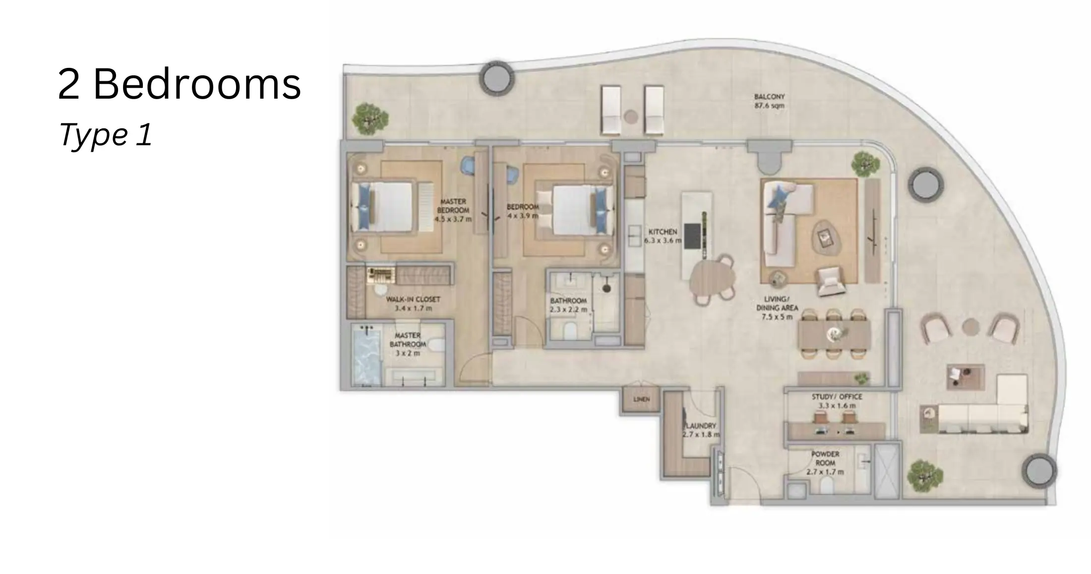 Type 1 floor plan