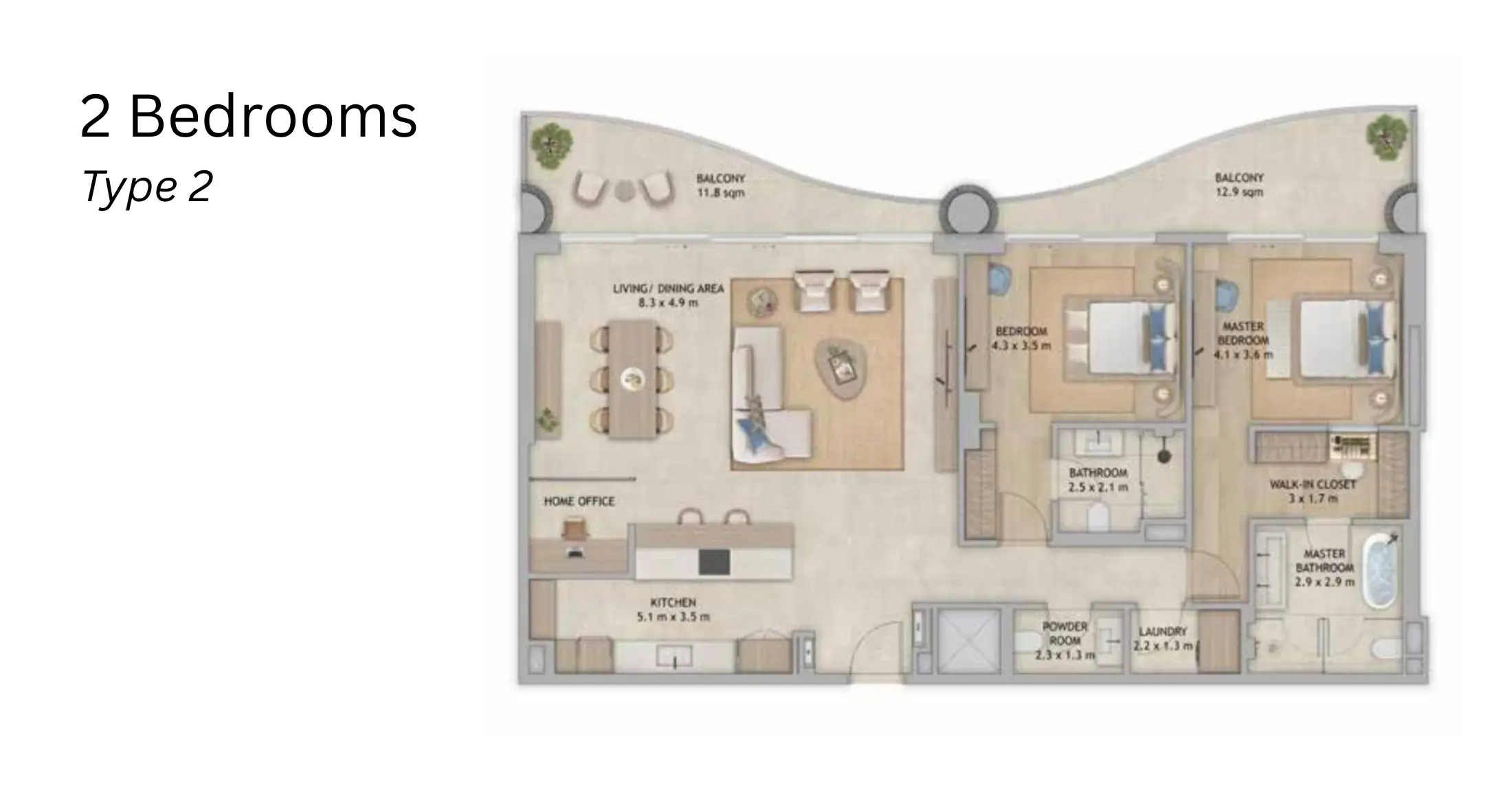 Type 2 floor plan