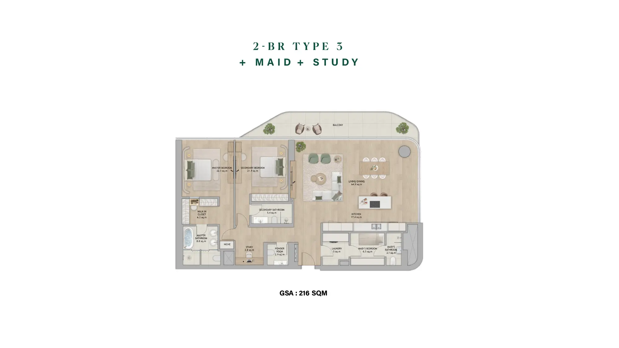 Type 3 floor plan