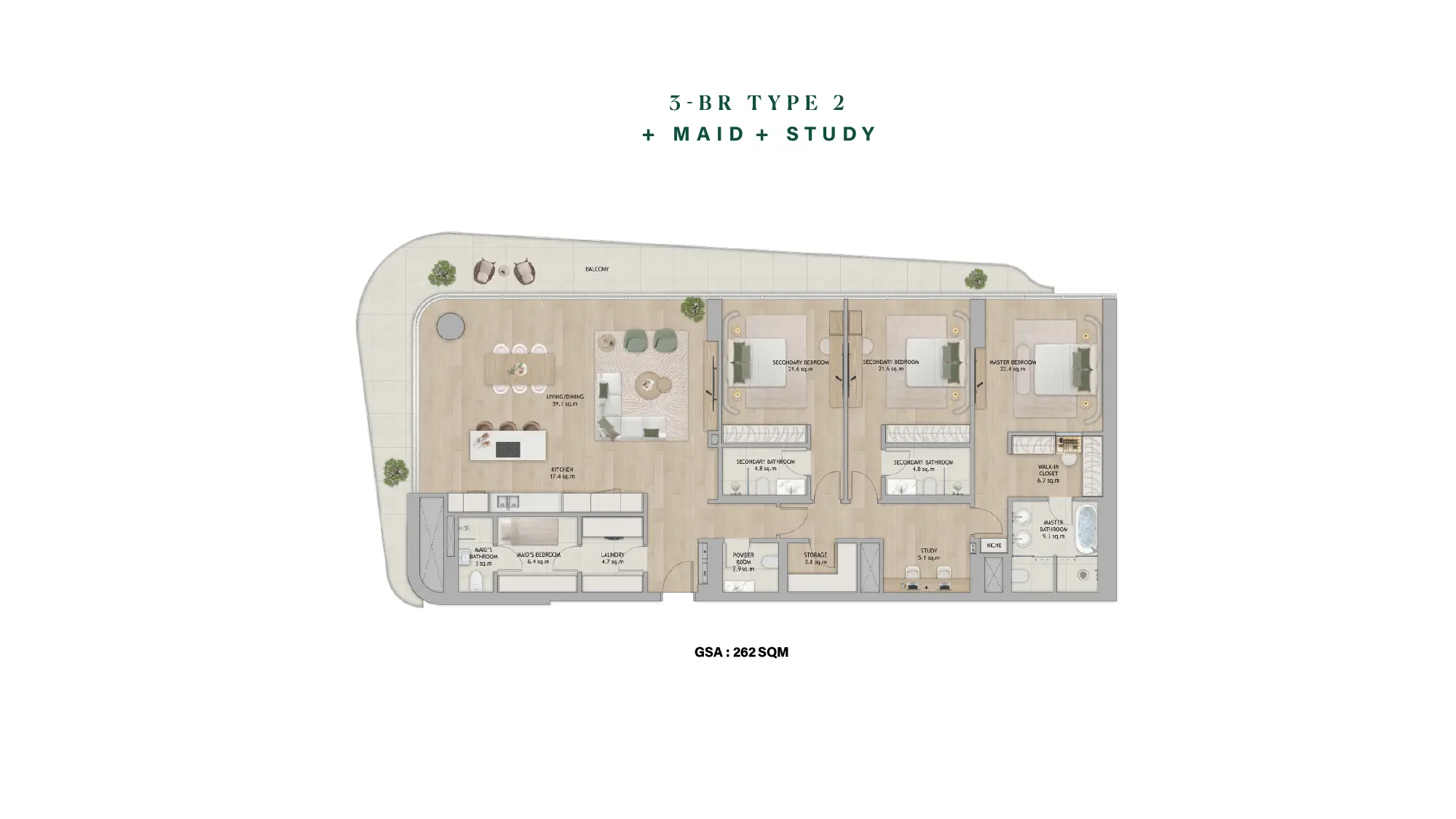 Type 2 floor plan