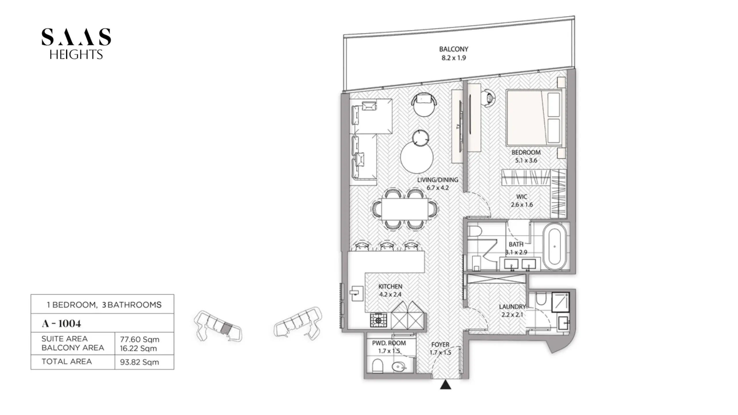 Type A‑1004 floor plan