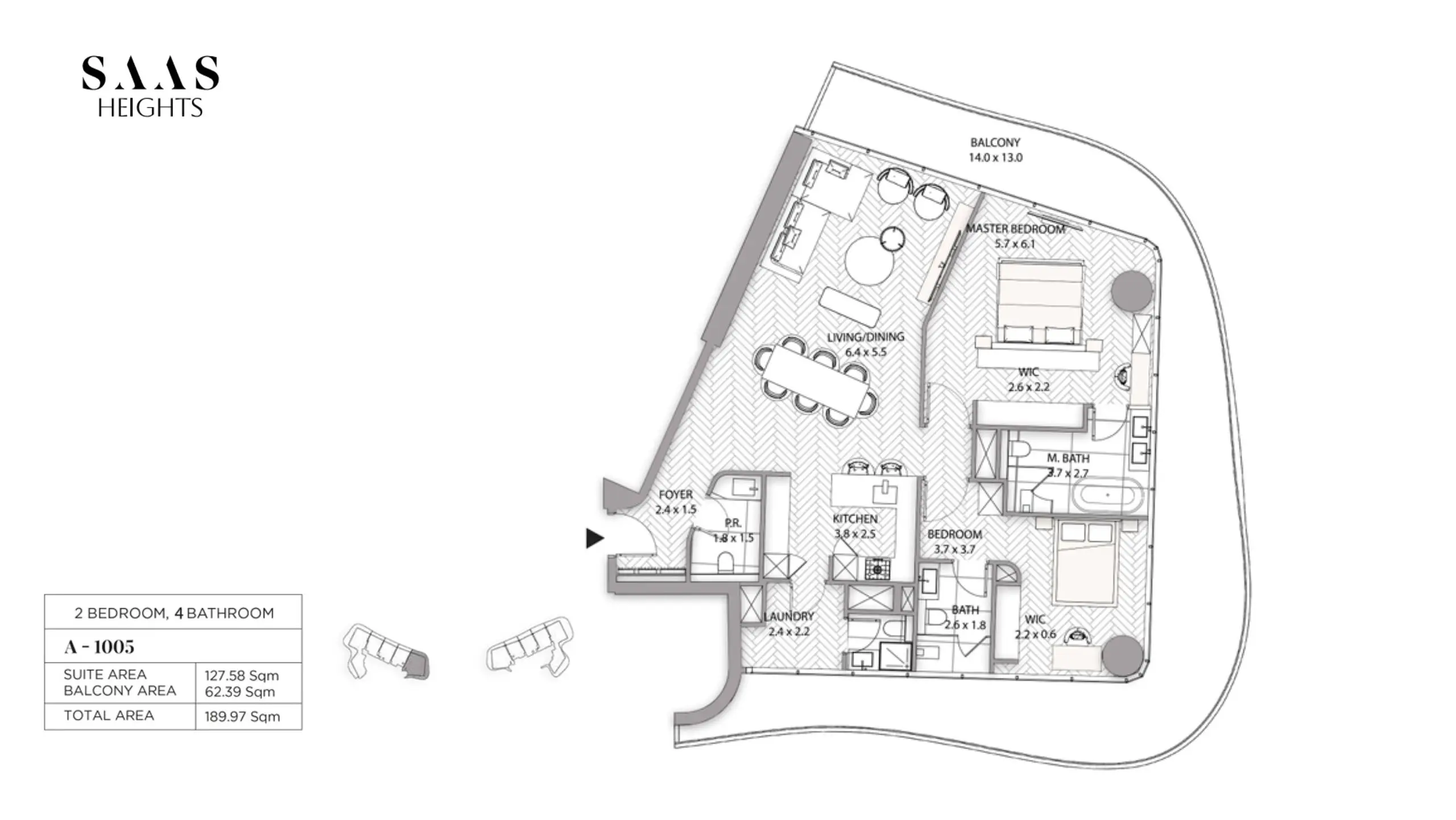 Type A‑1005 floor plan