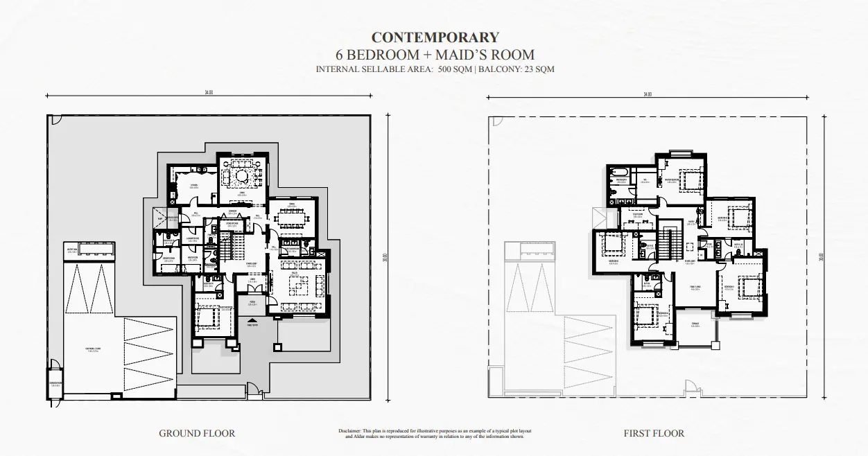 Contemporary floor plan