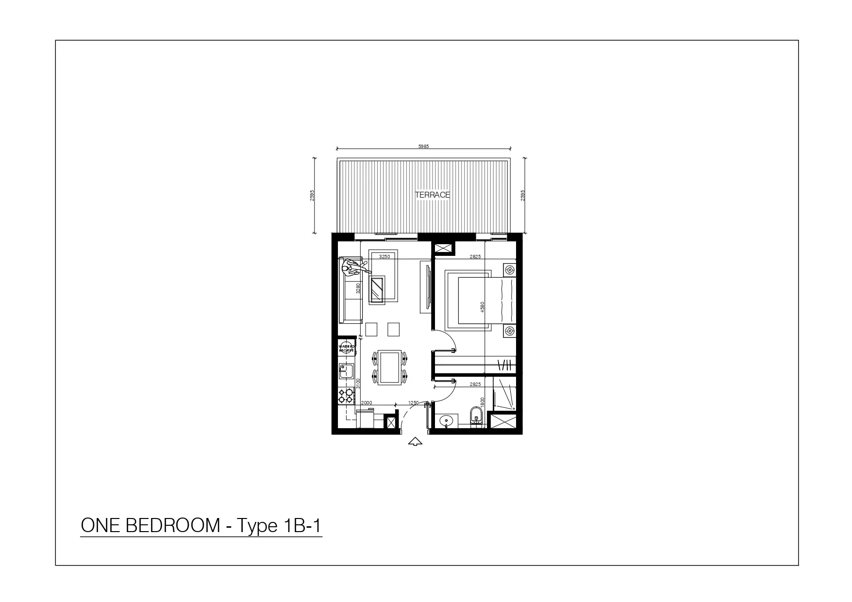 Type 1B-1 floor plan
