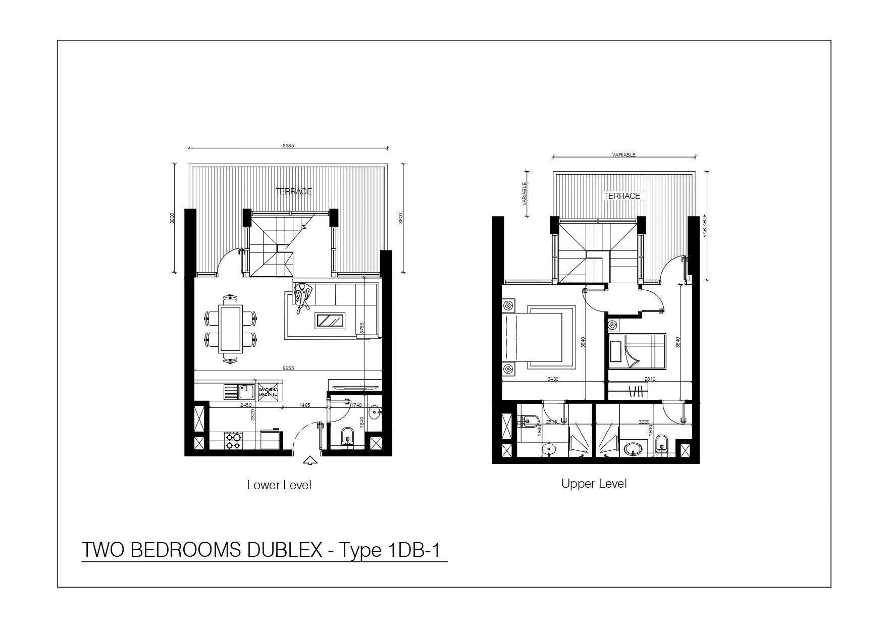 Type 2B-1 floor plan