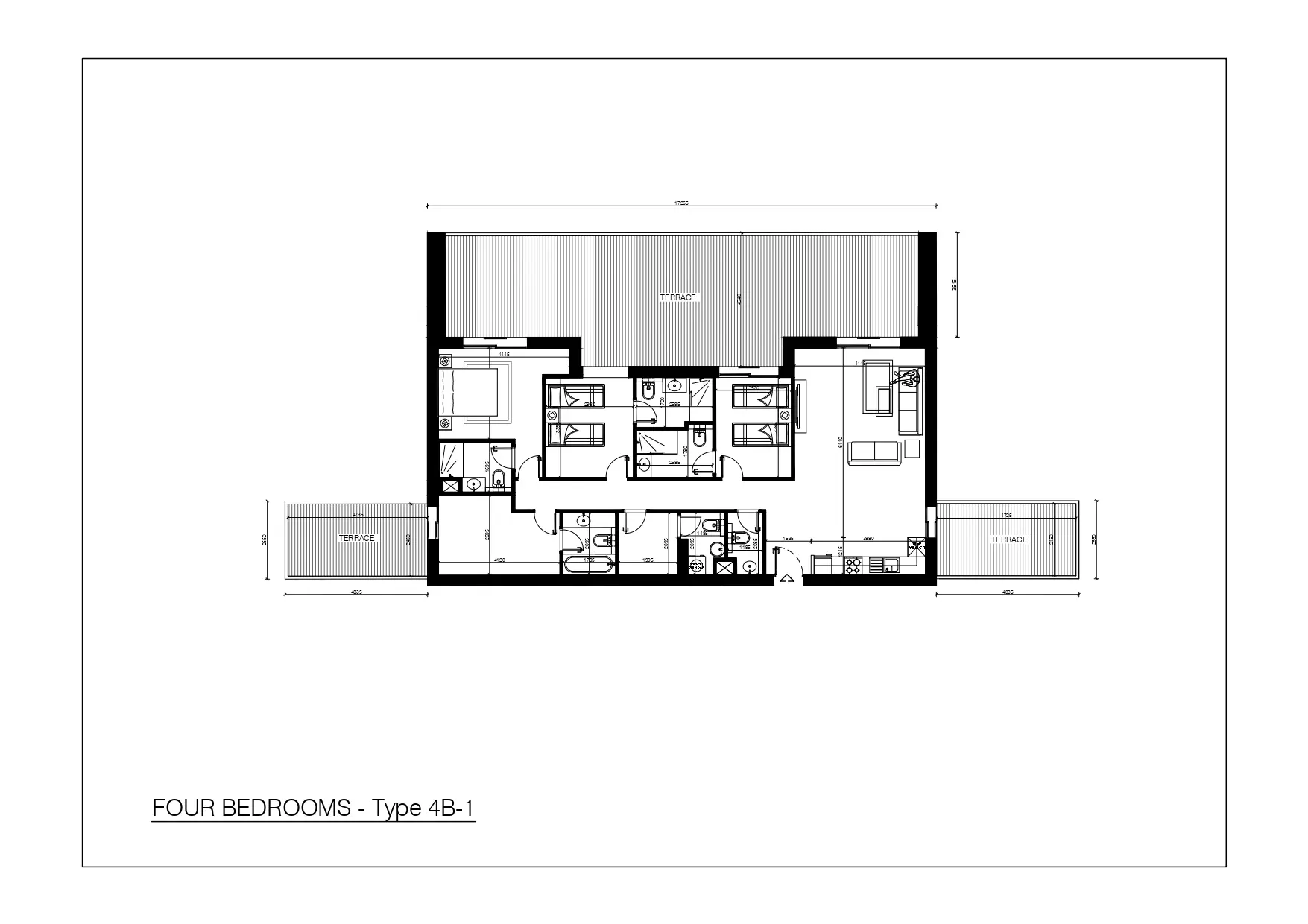 Type 4B-1 floor plan