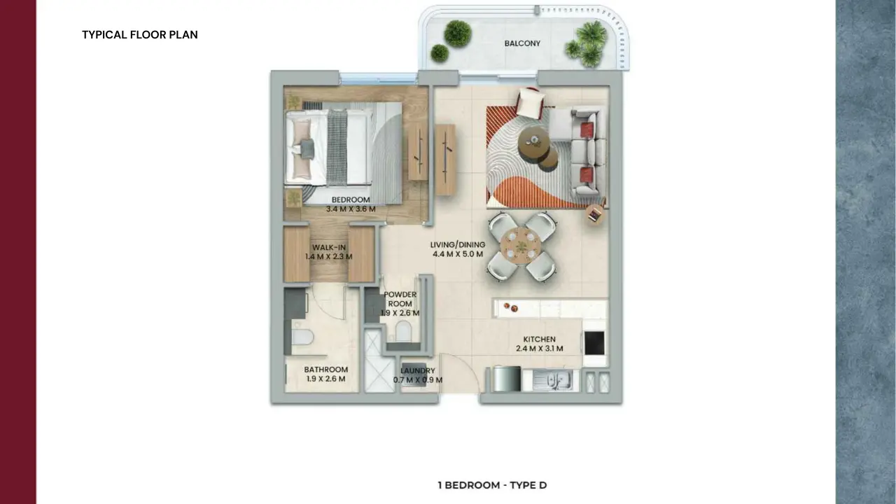 Type D floor plan