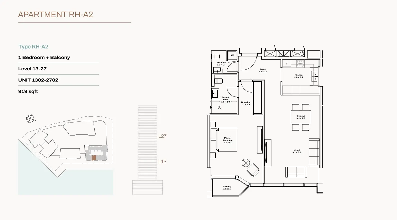 Type RH‑A2 floor plan