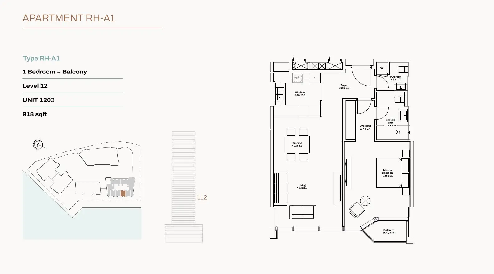 Type RH‑A1 floor plan