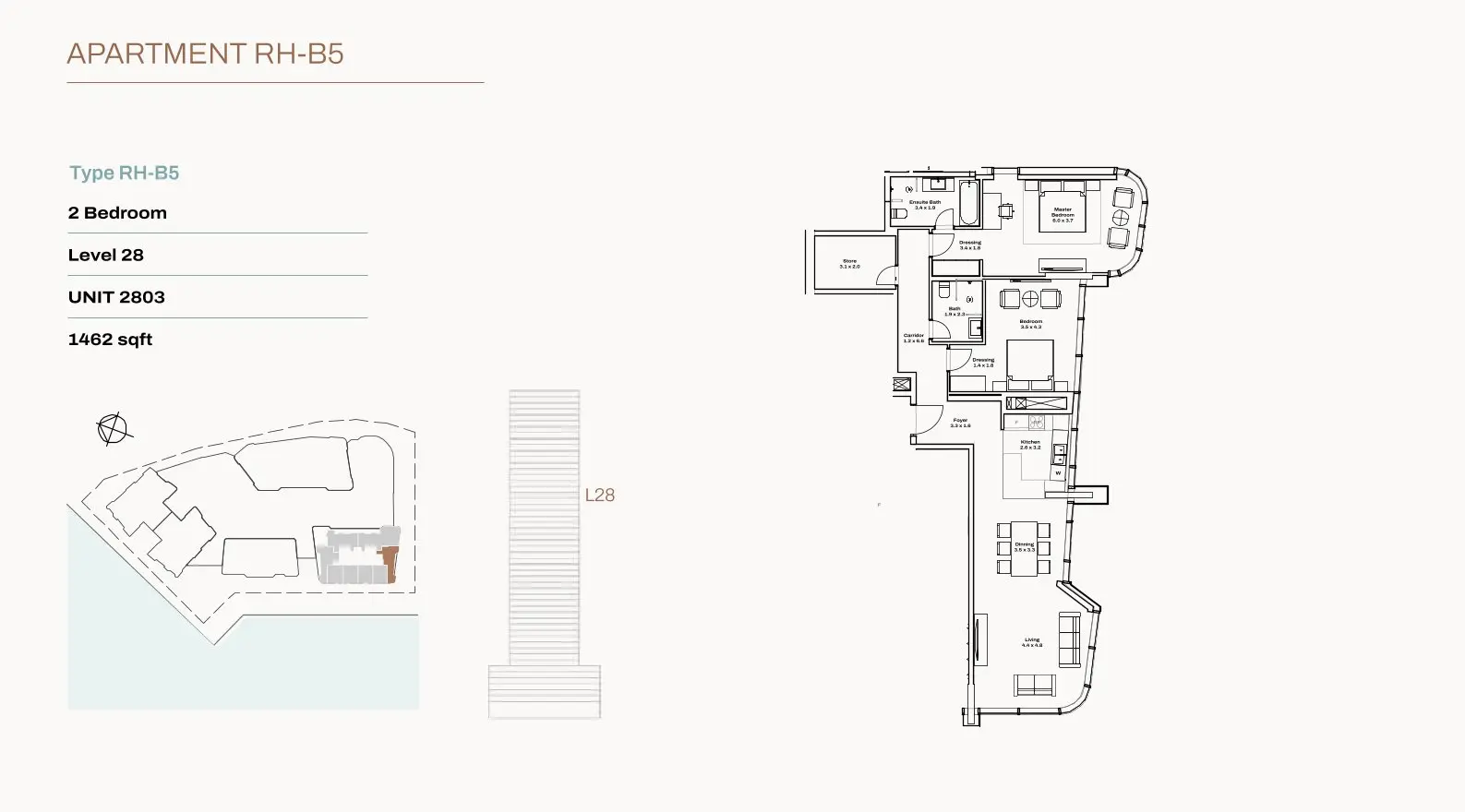 Unit 2803 floor plan