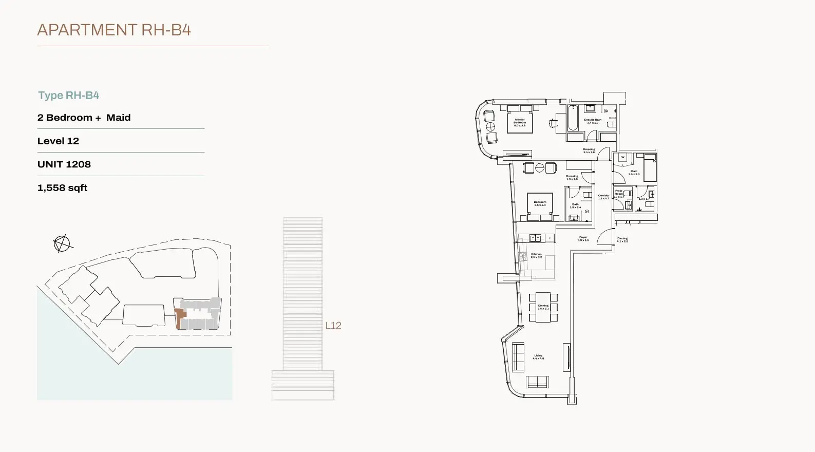 Unit 1208 floor plan