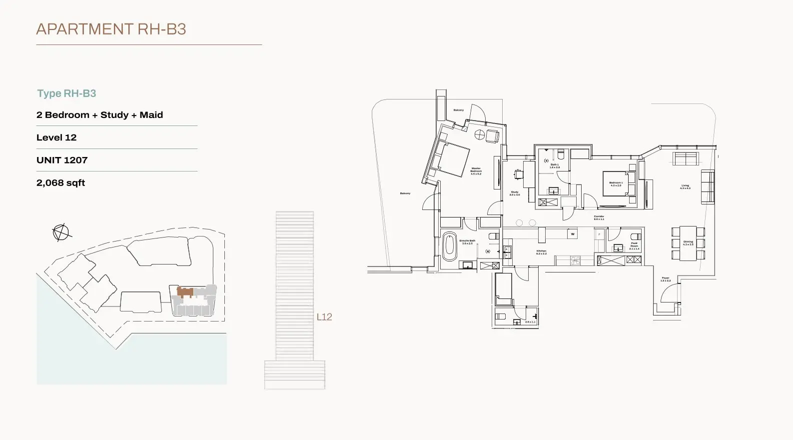Unit 1207 floor plan