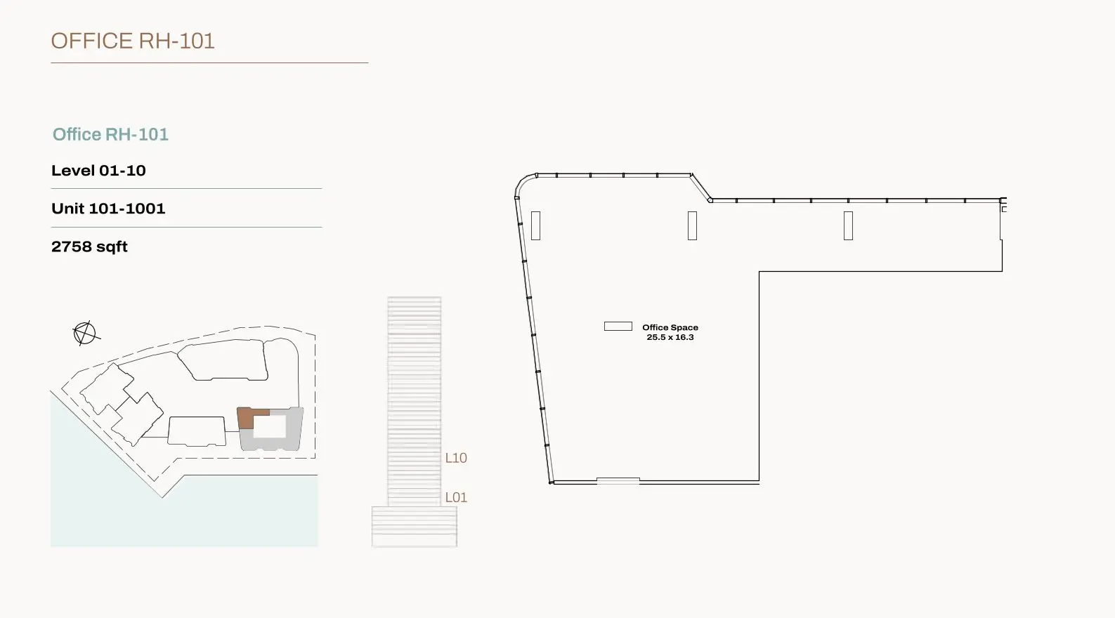 Type RH‑101 floor plan