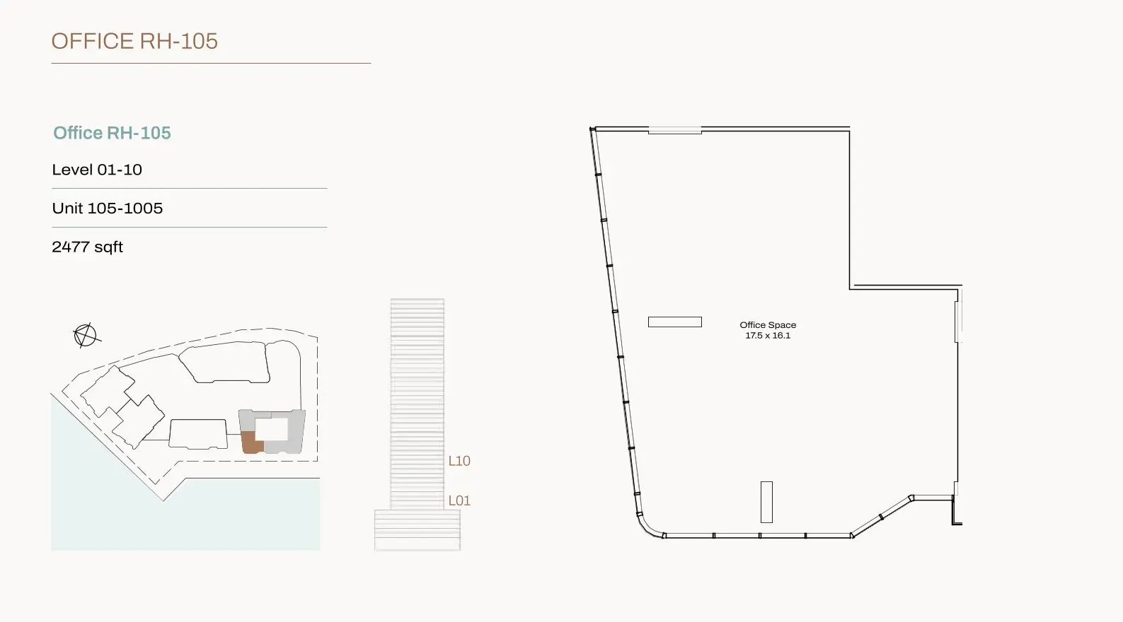 Type RH‑105 floor plan