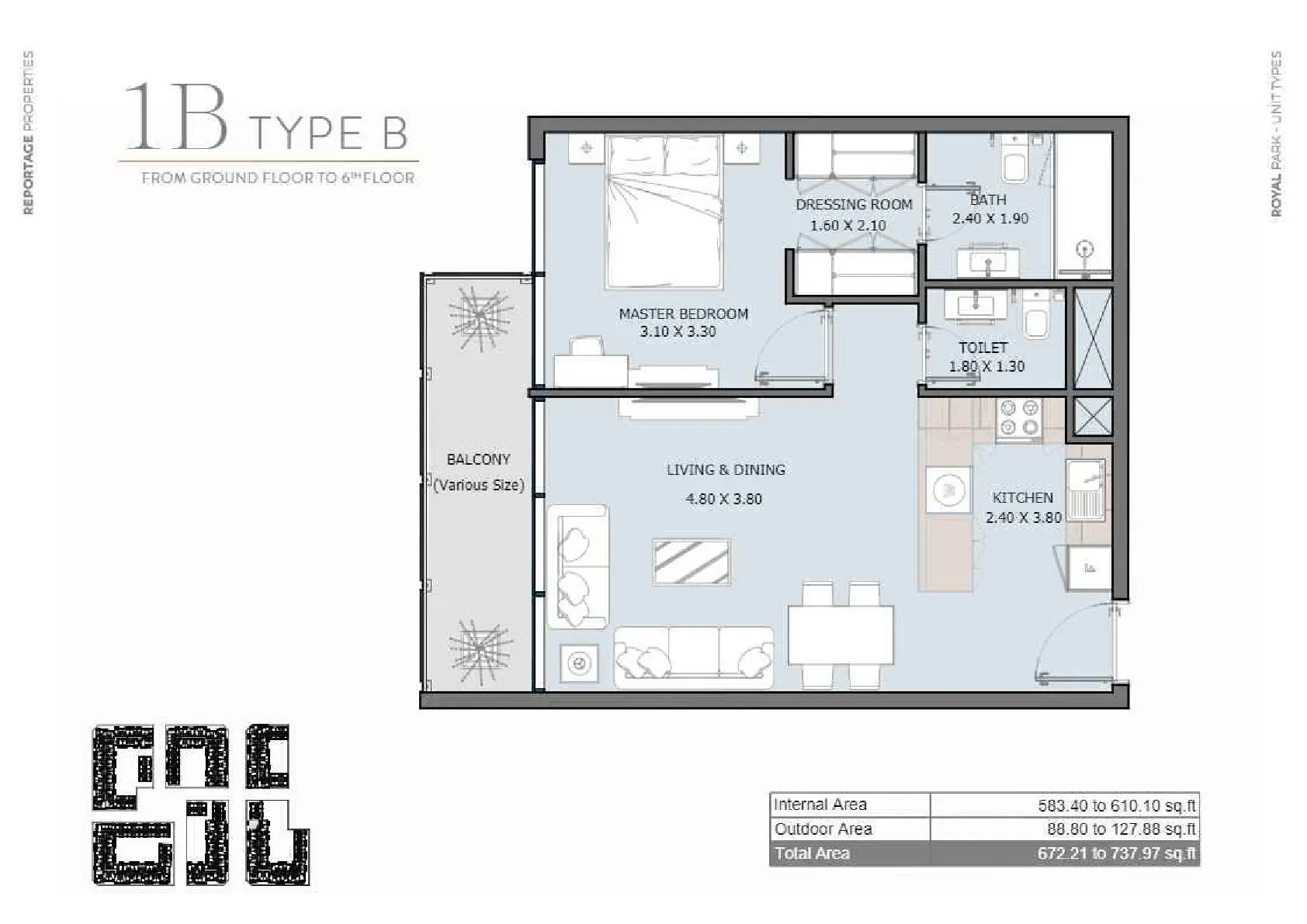 Type B floor plan
