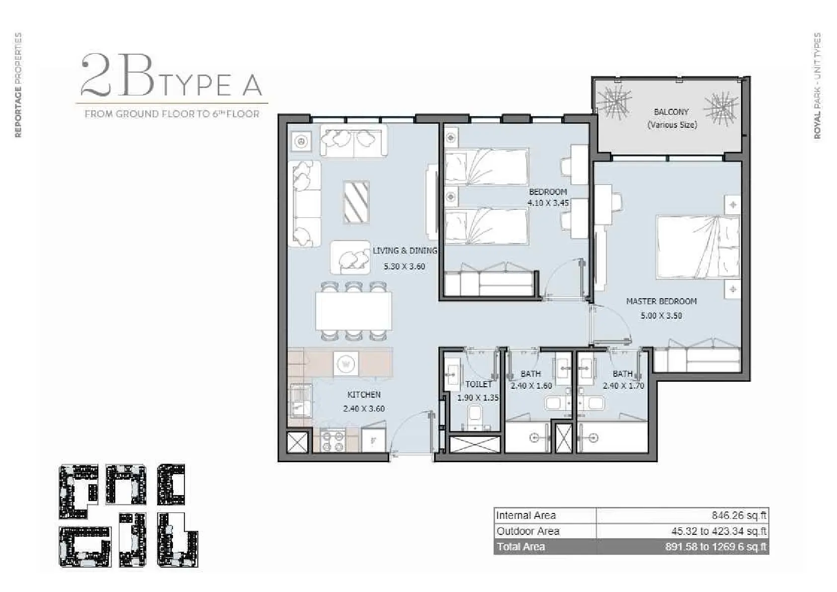 Type A floor plan