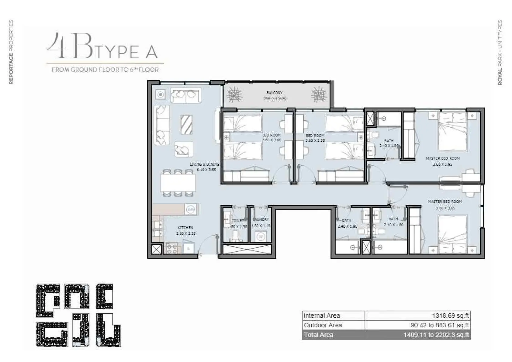 Type A floor plan