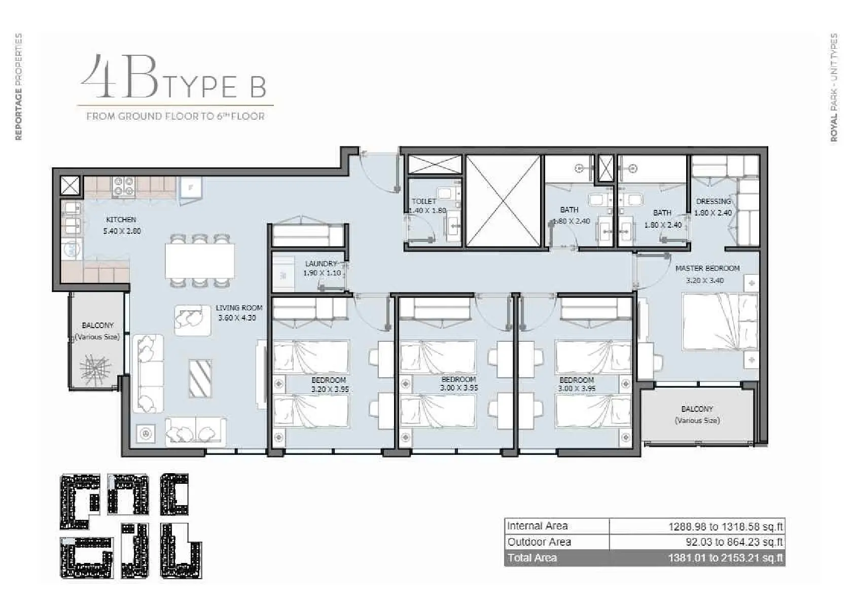 Type B floor plan