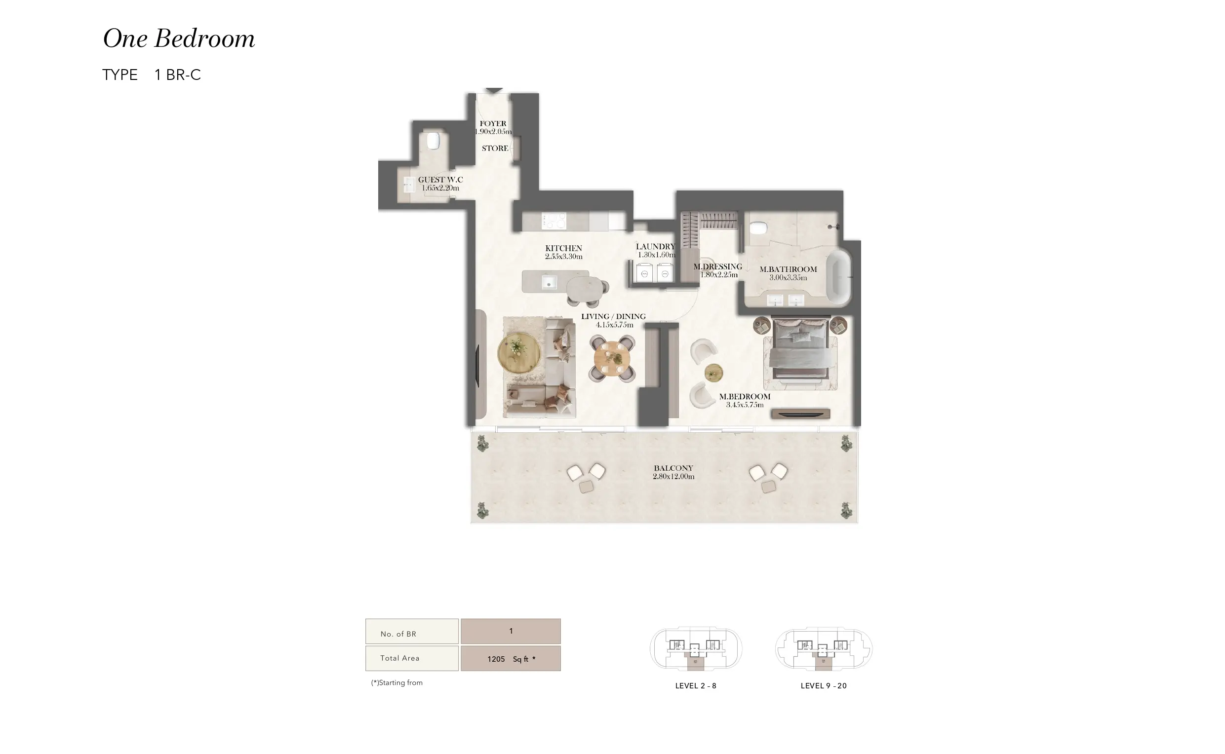Type C floor plan