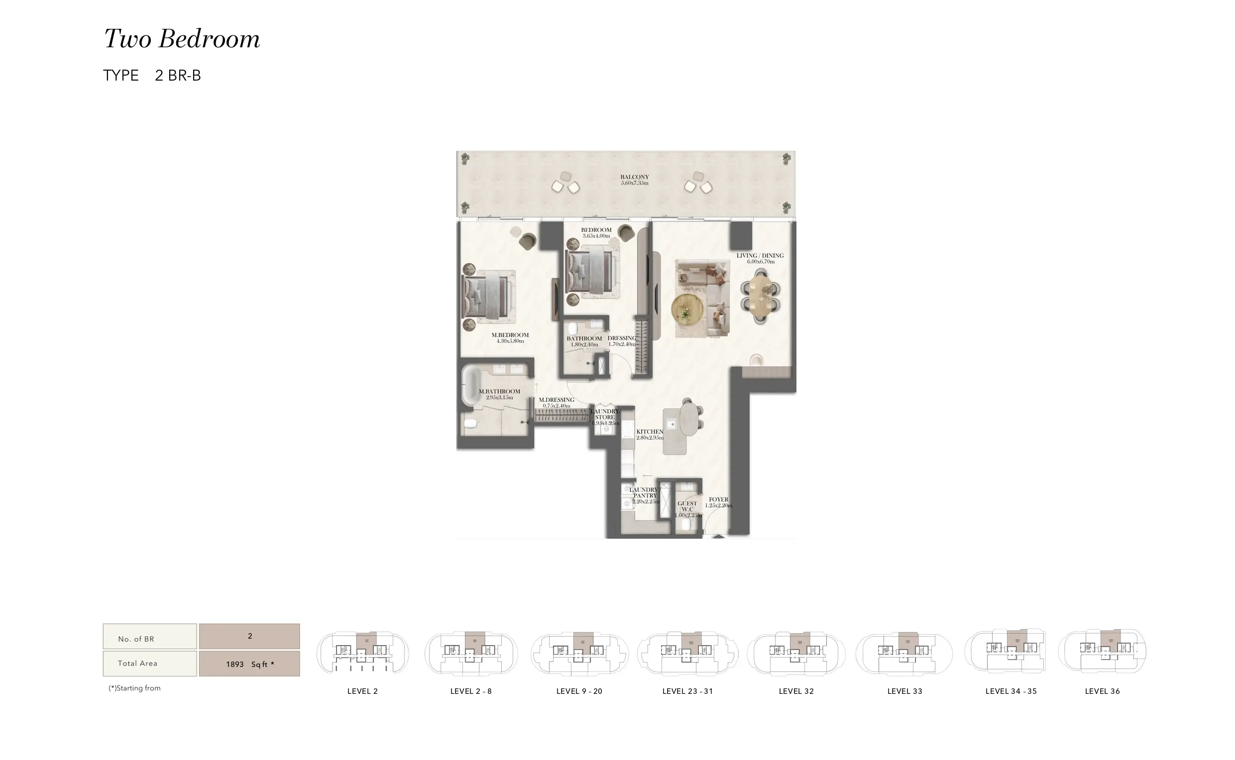 Type B floor plan