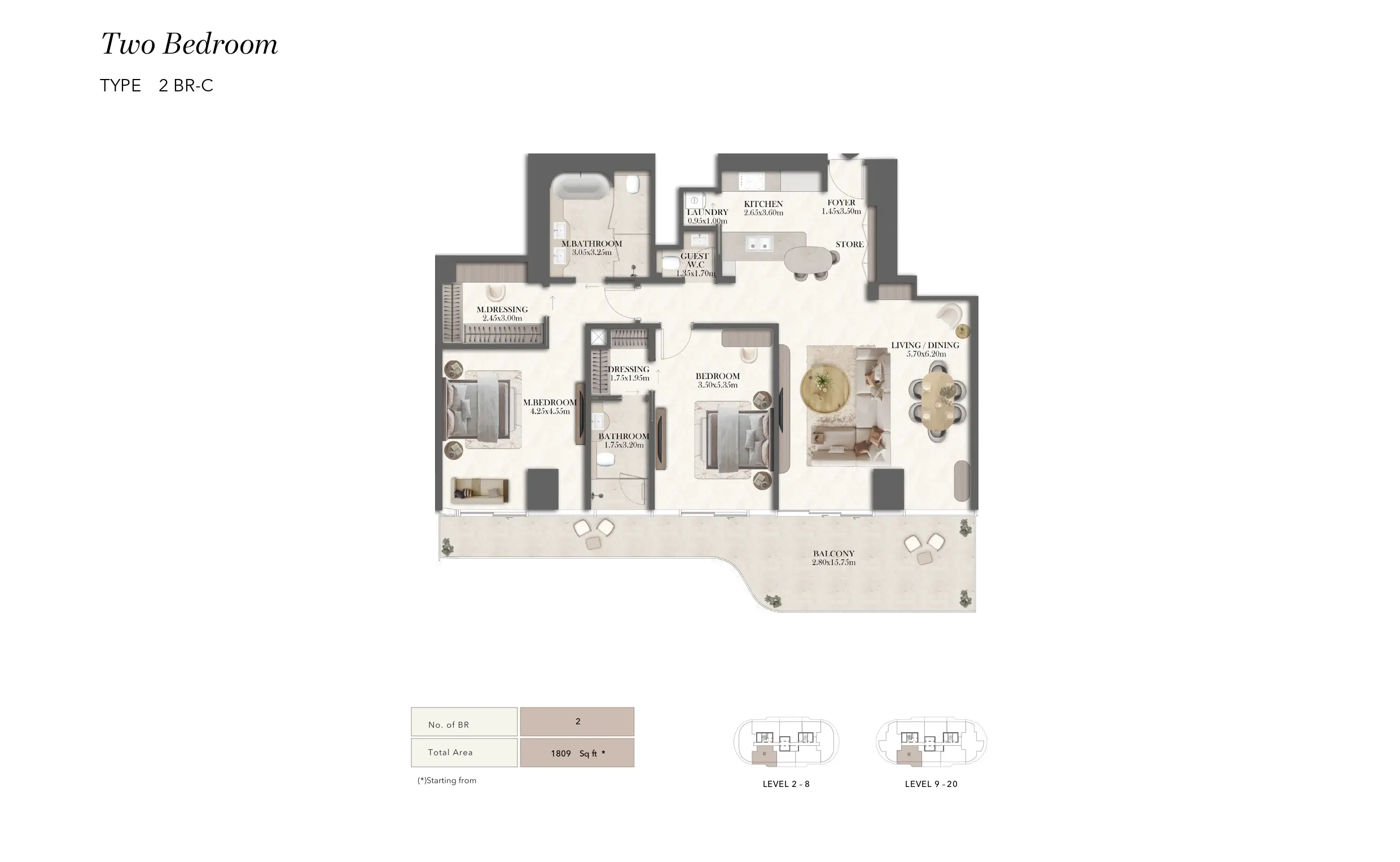 Type C floor plan