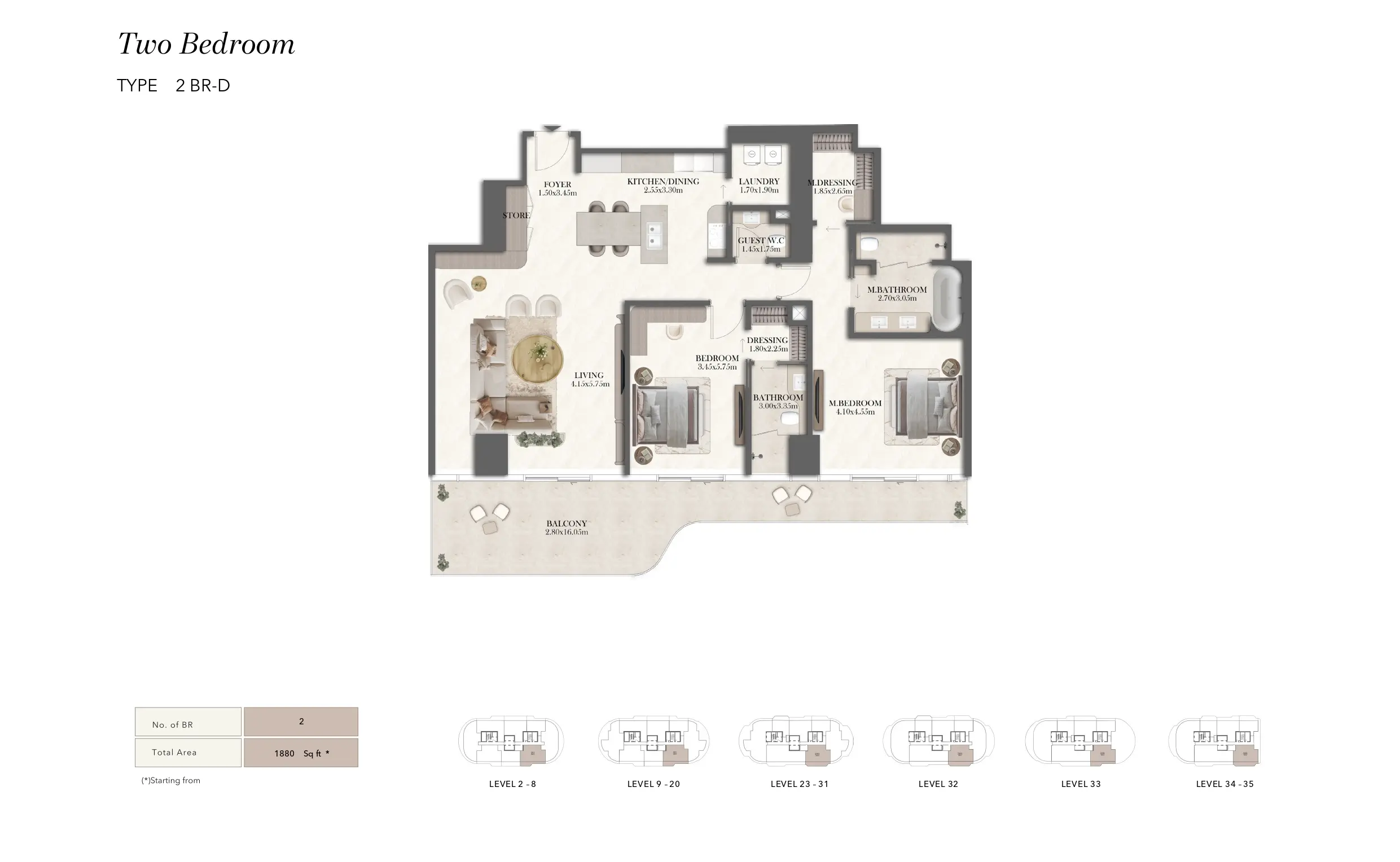 Type D floor plan