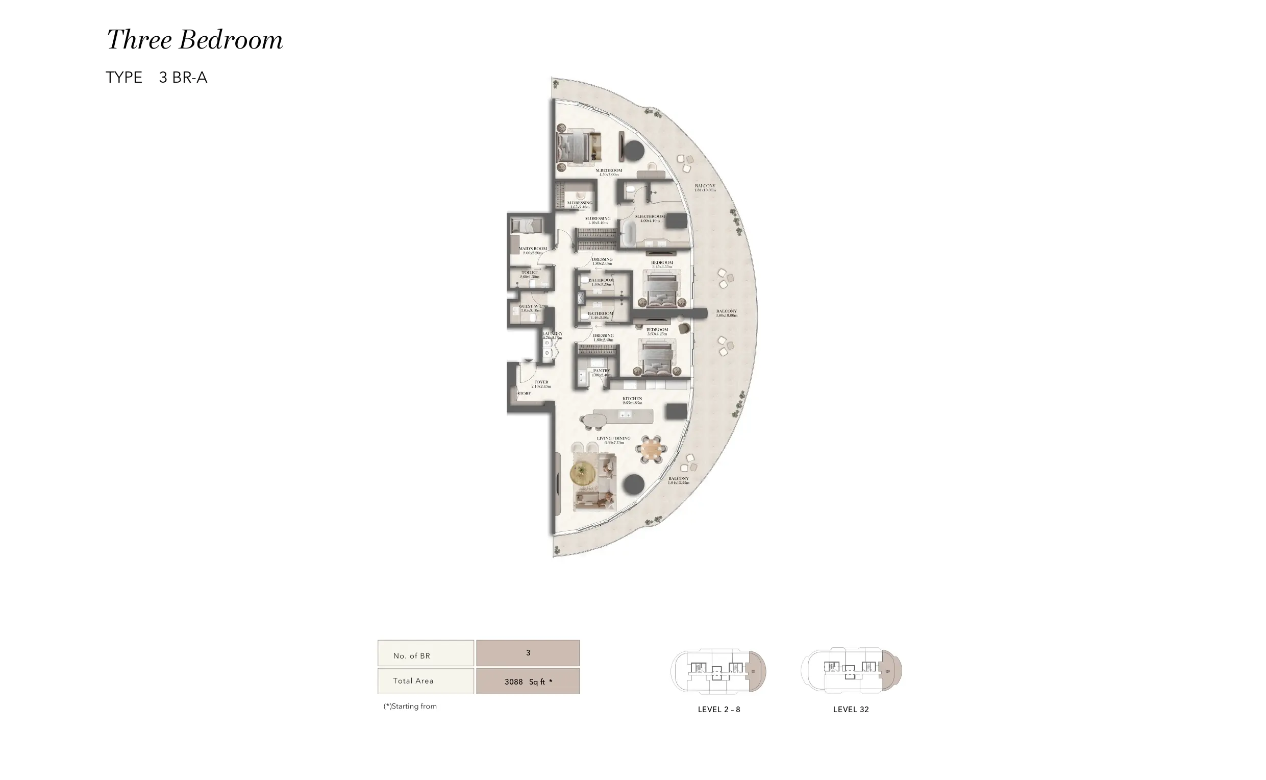 Type A floor plan