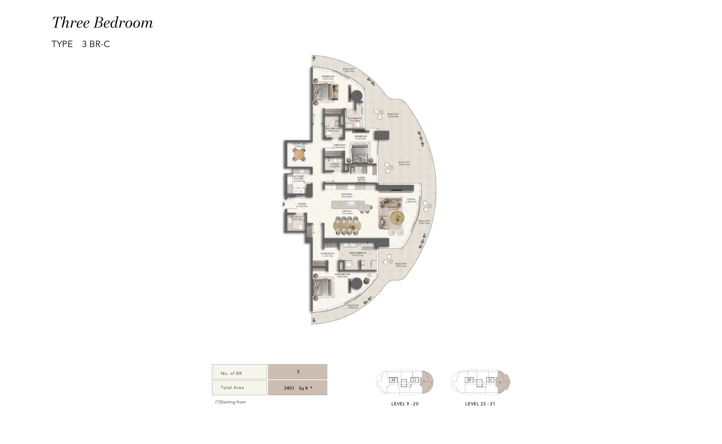 Type C floor plan