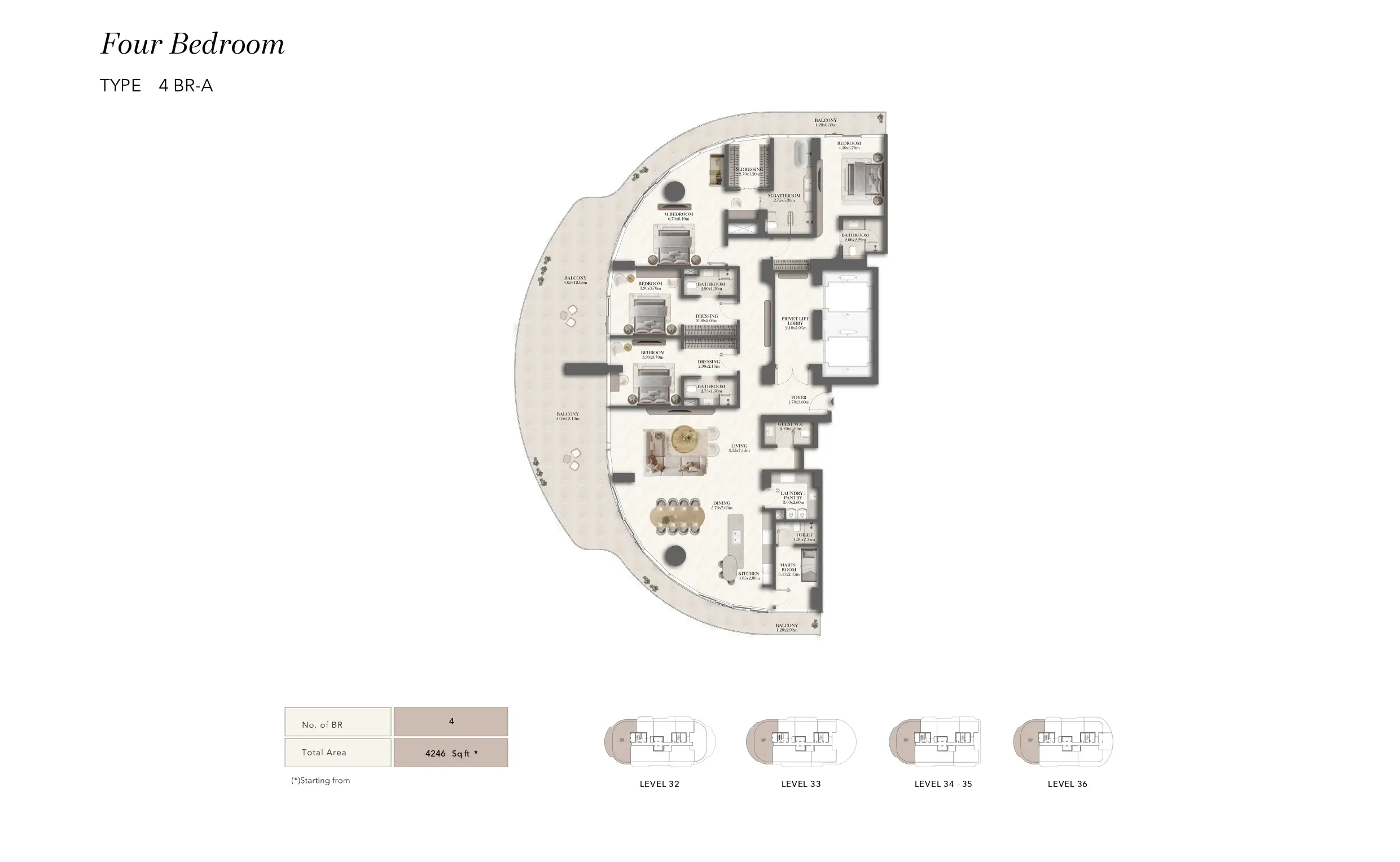 Type A floor plan