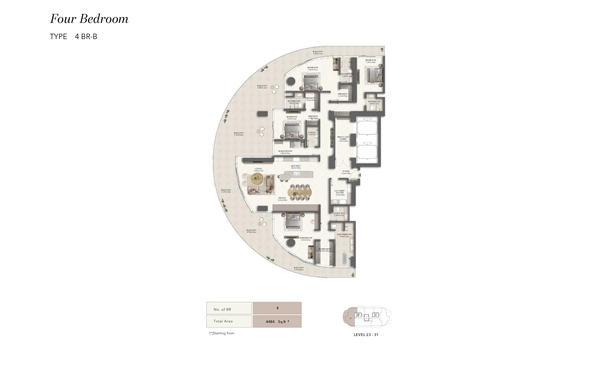 Type B floor plan