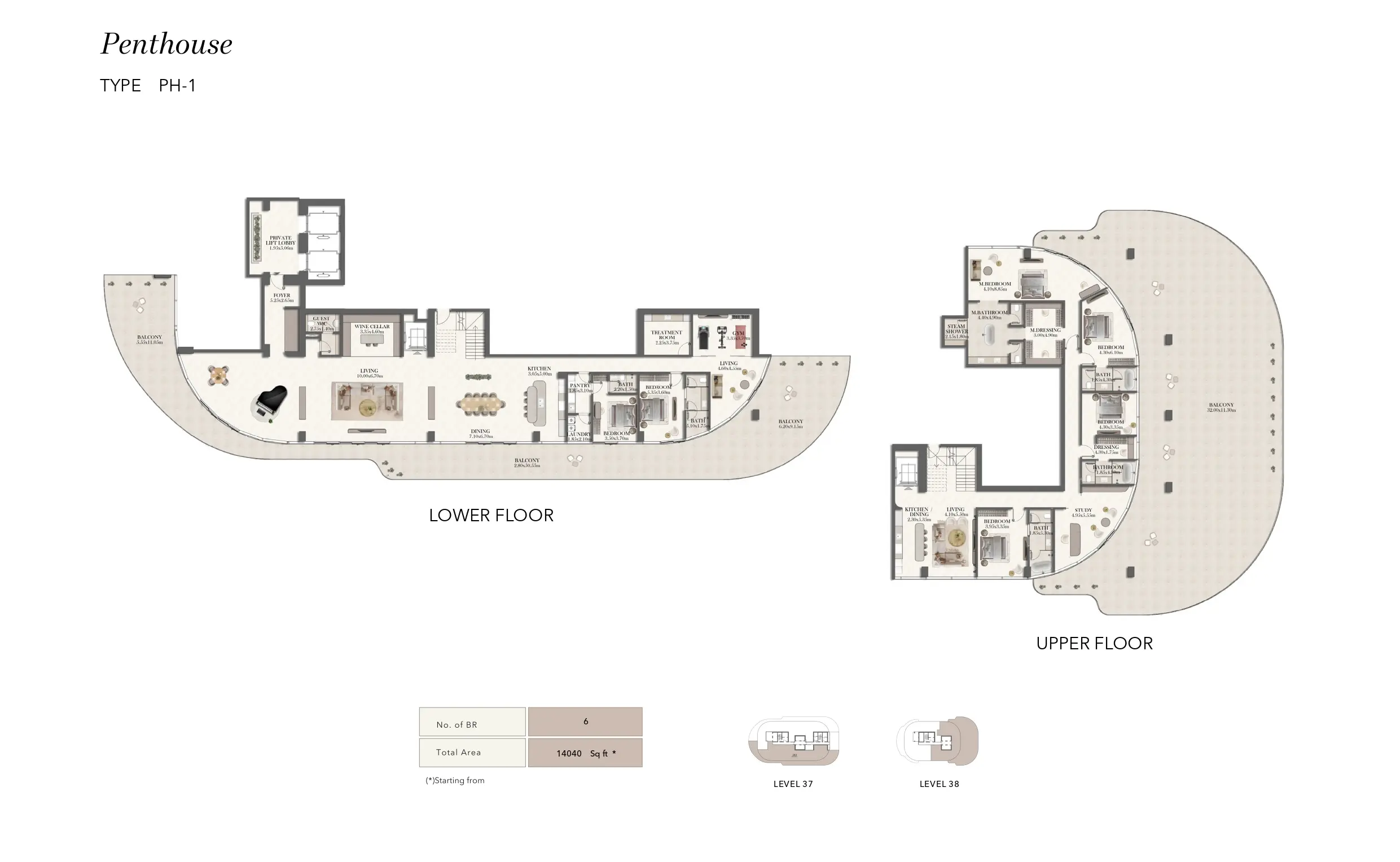 PH 1 floor plan