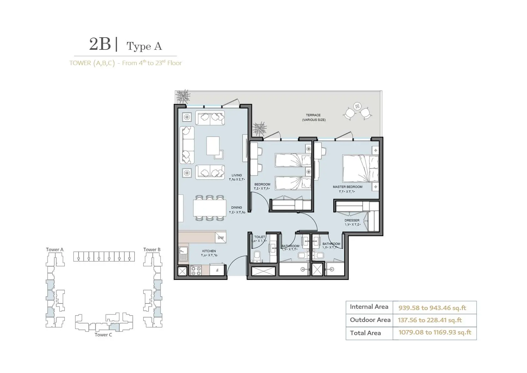 Type A floor plan