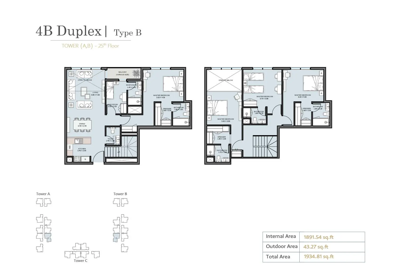Type B floor plan