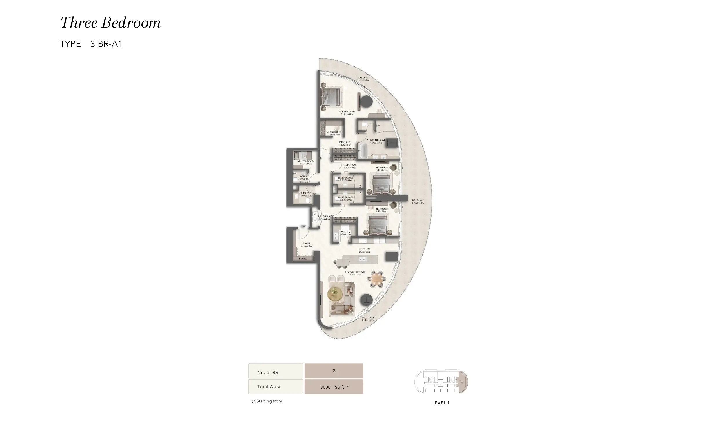 Type A1 floor plan