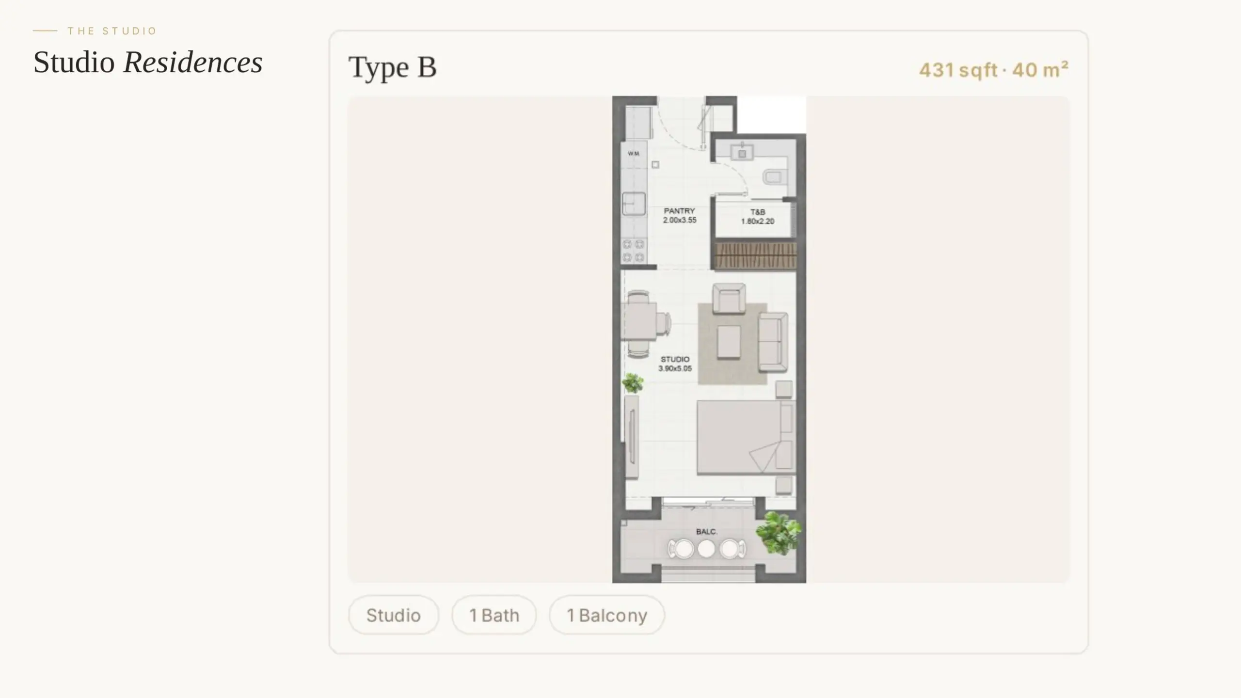 Type B floor plan