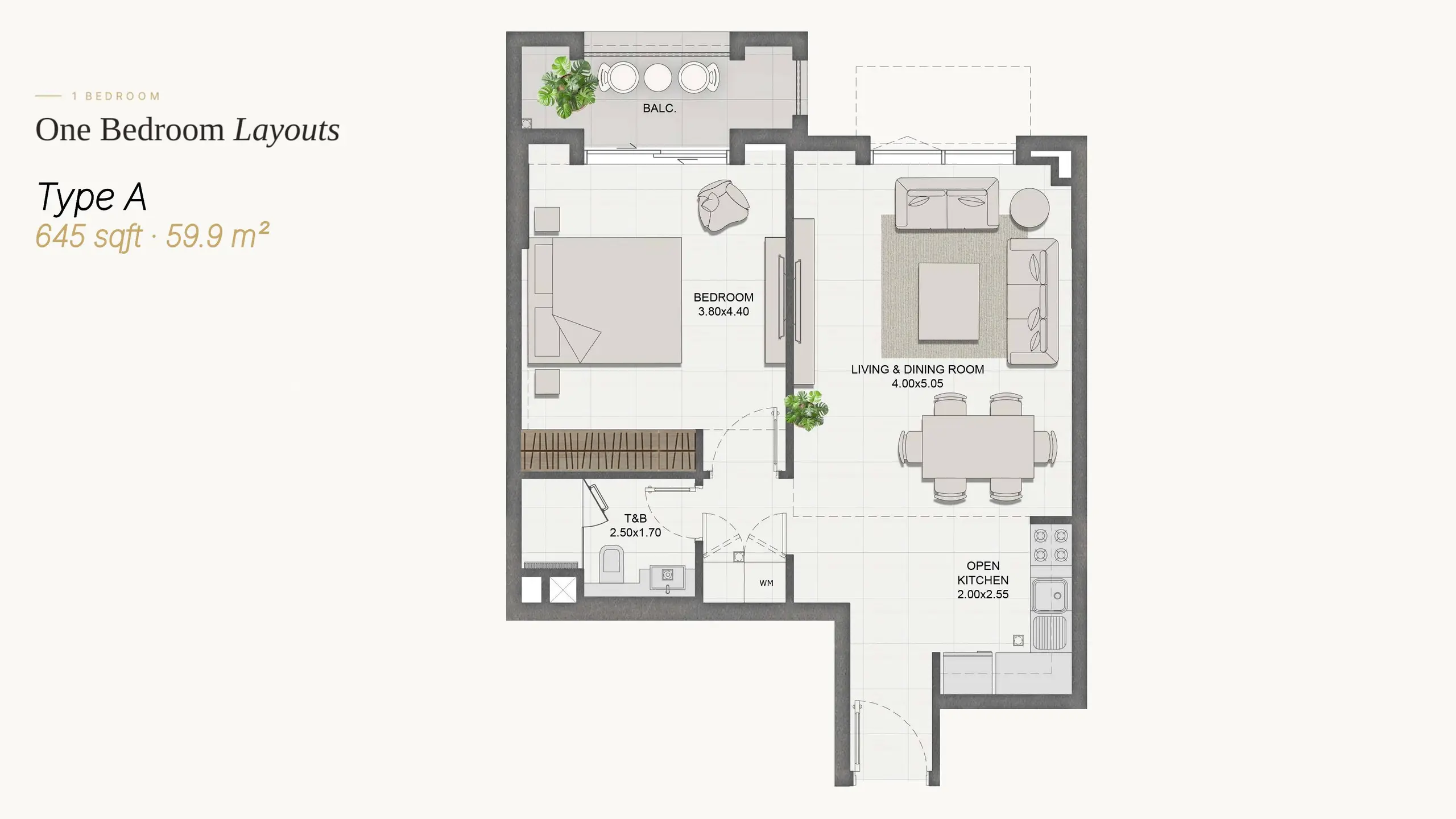 Type A floor plan