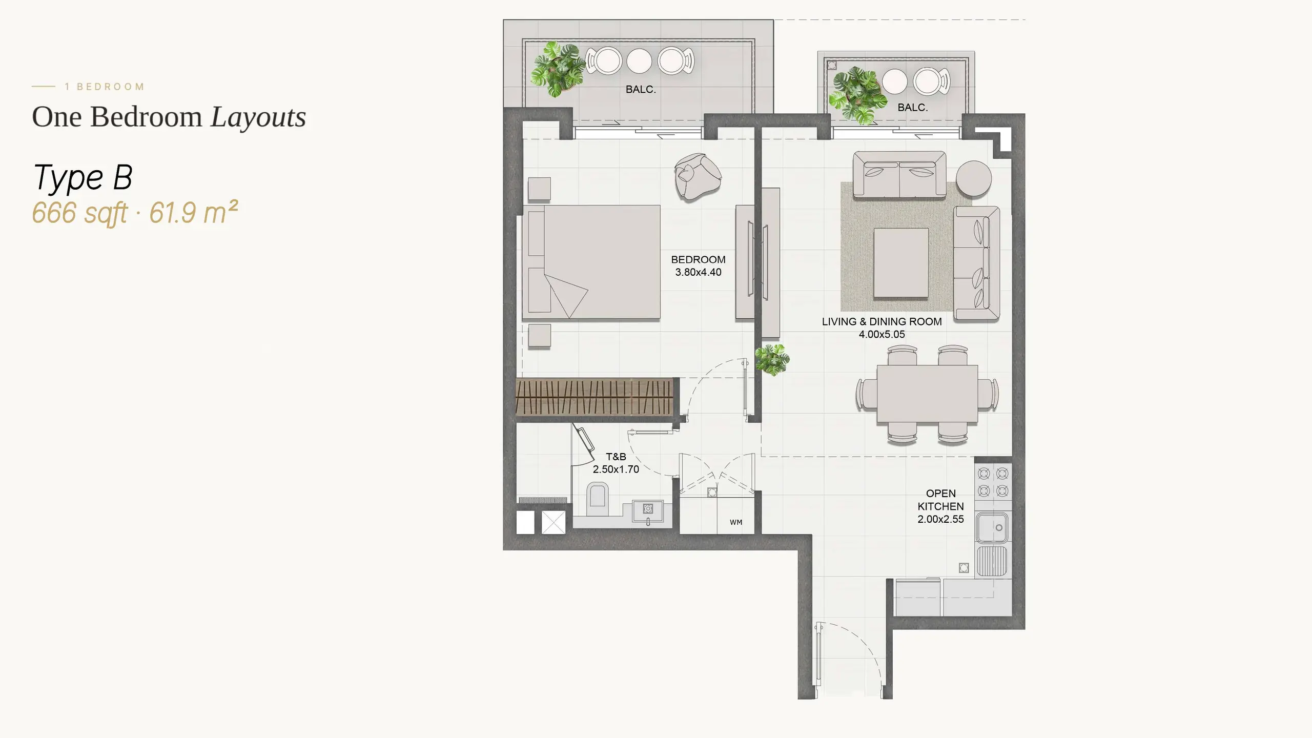 Type B floor plan