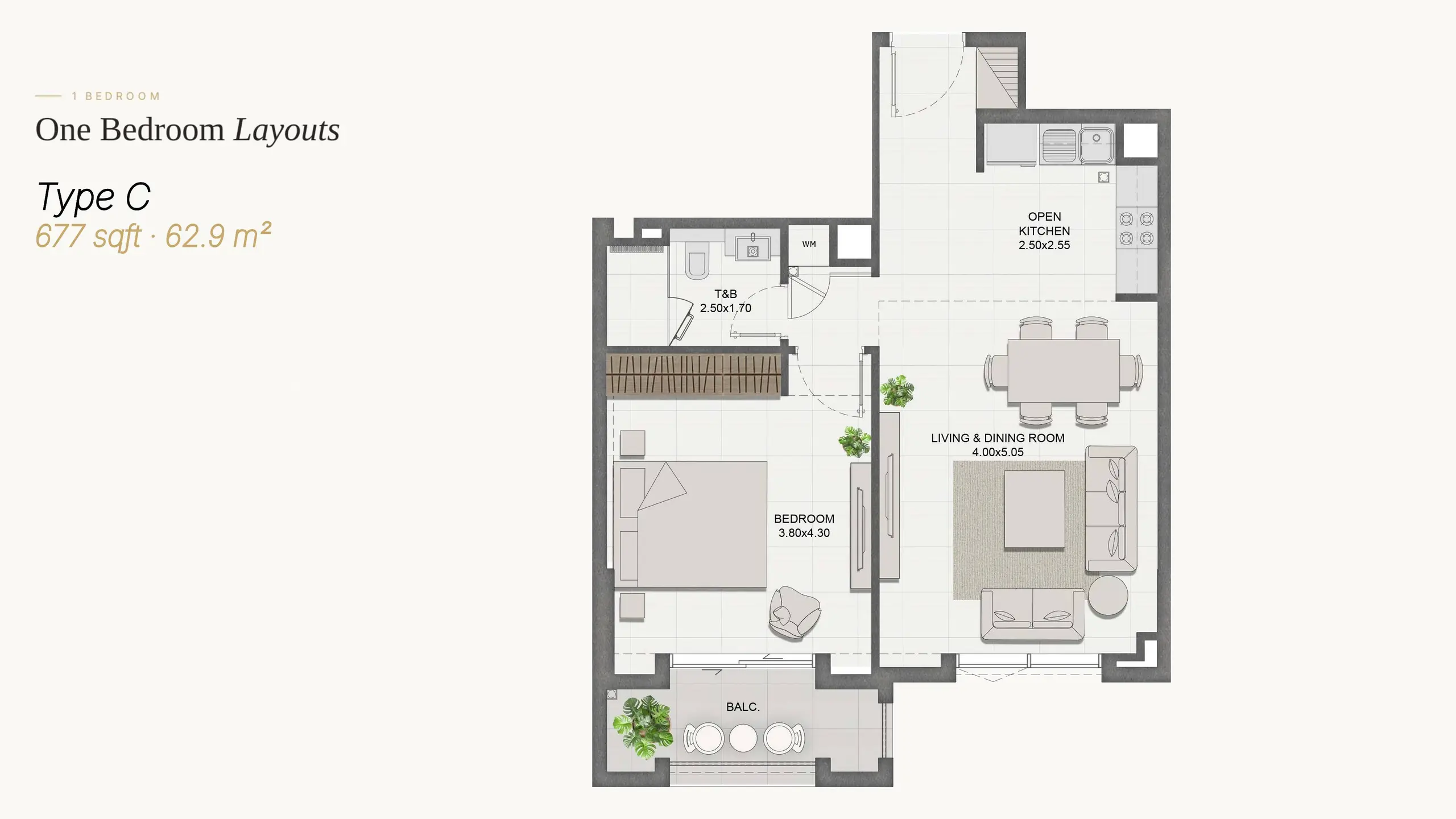 Type C floor plan