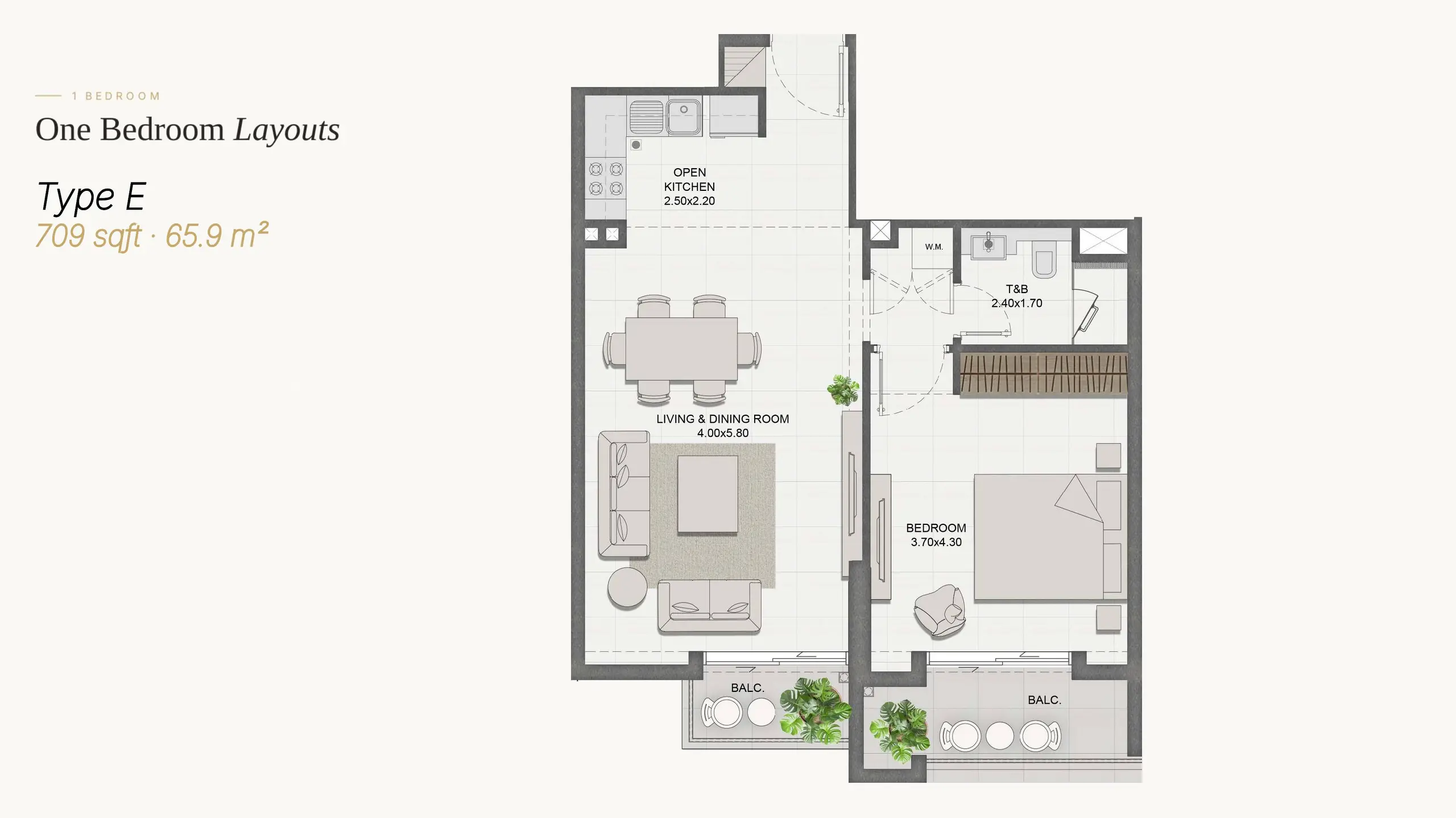 Type E floor plan